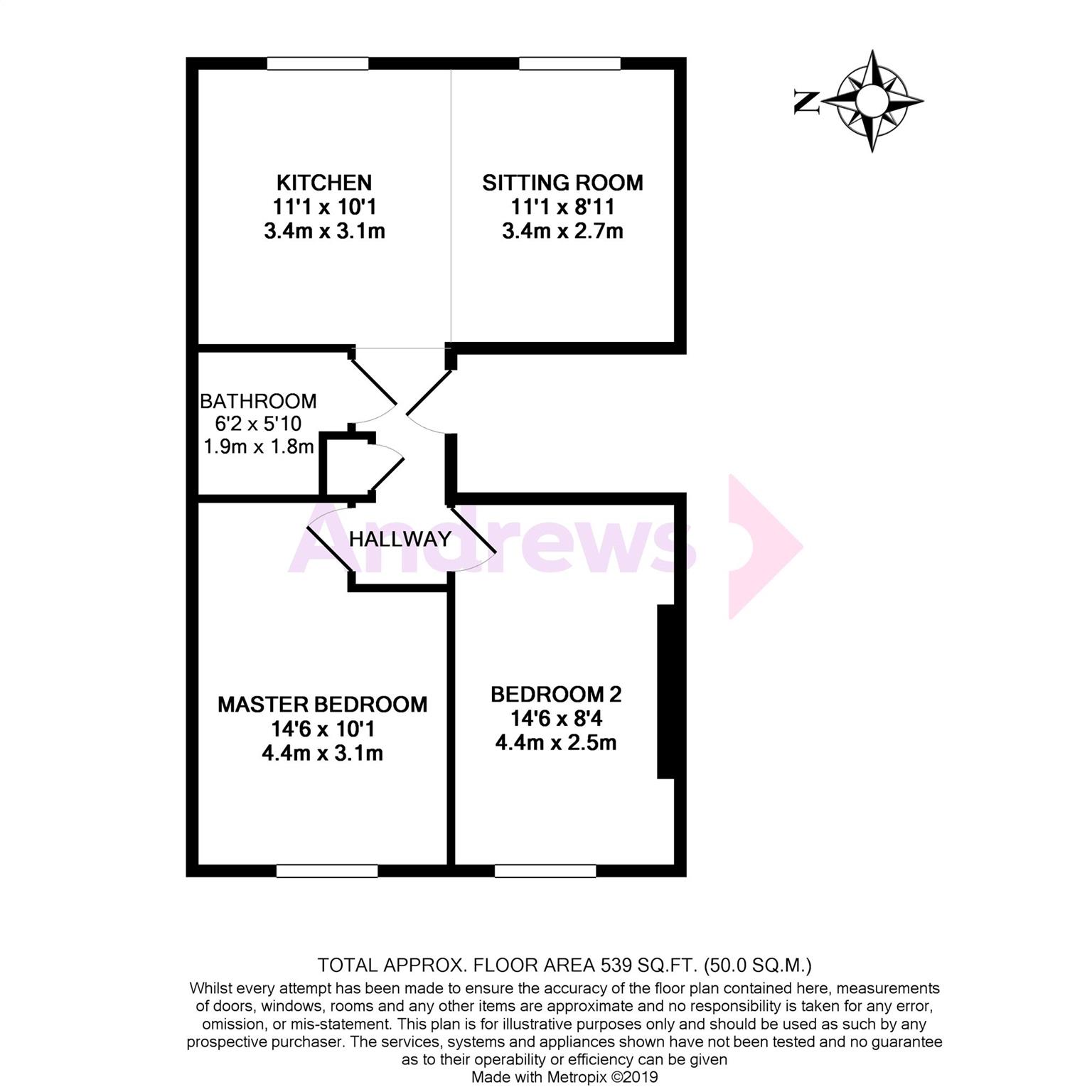 2 Bedrooms Flat for sale in Wellington Square, Hastings TN34