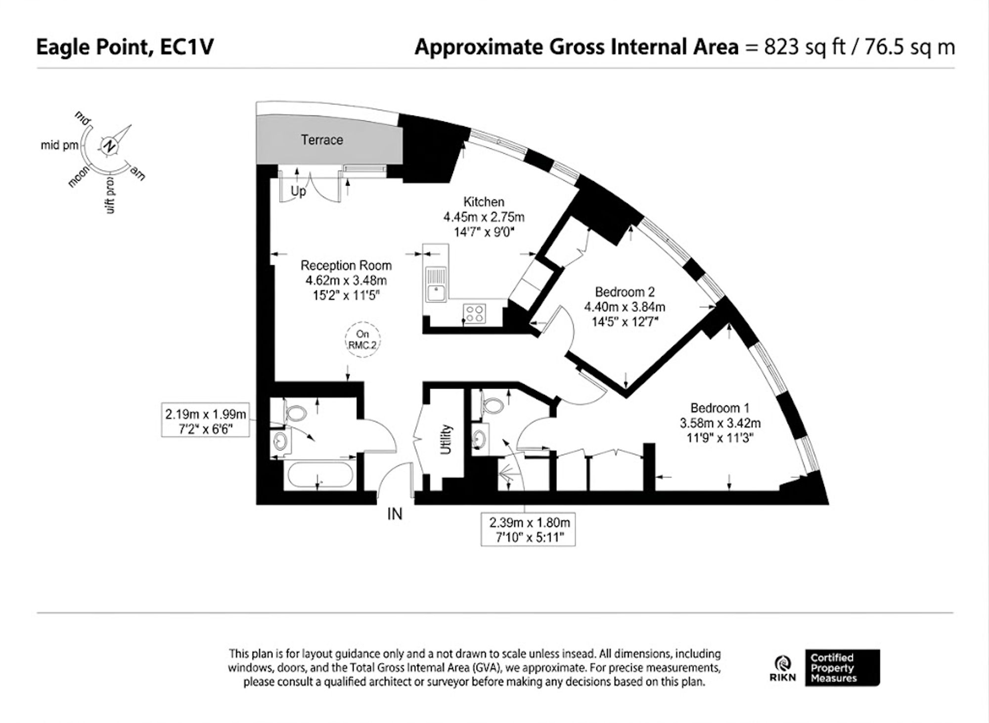 Flat 61, Eagle Point City Road, London floorplan