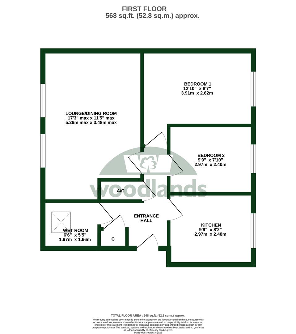 Flat 2 Chestnut Mead, Oxford Road, Redhill floorplan