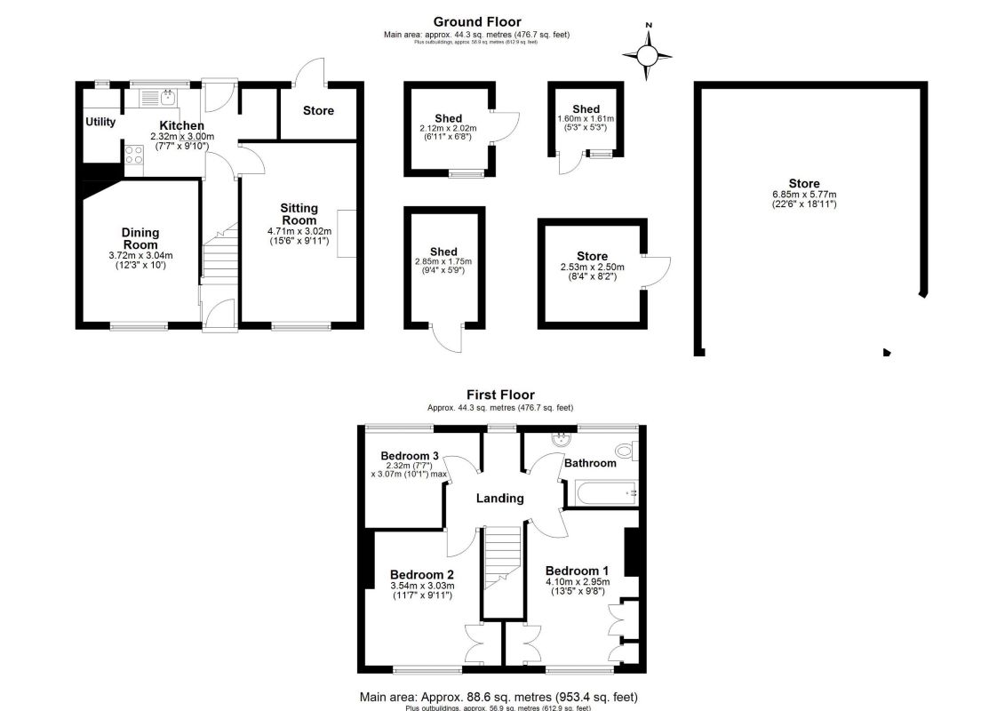 Old Parsonage Cottage, Totnes floorplan