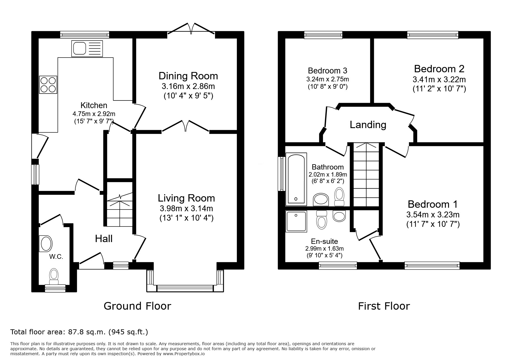 4, The Oaks, Llangollen floorplan