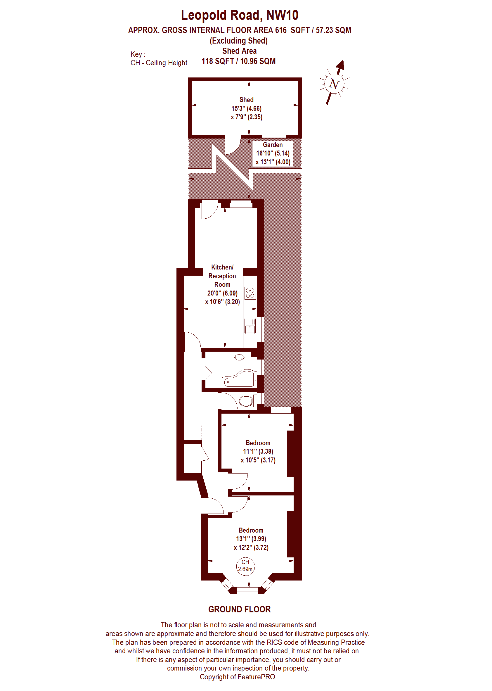 Leopold Road, London NW10, 2 bedroom flat for sale 52967367