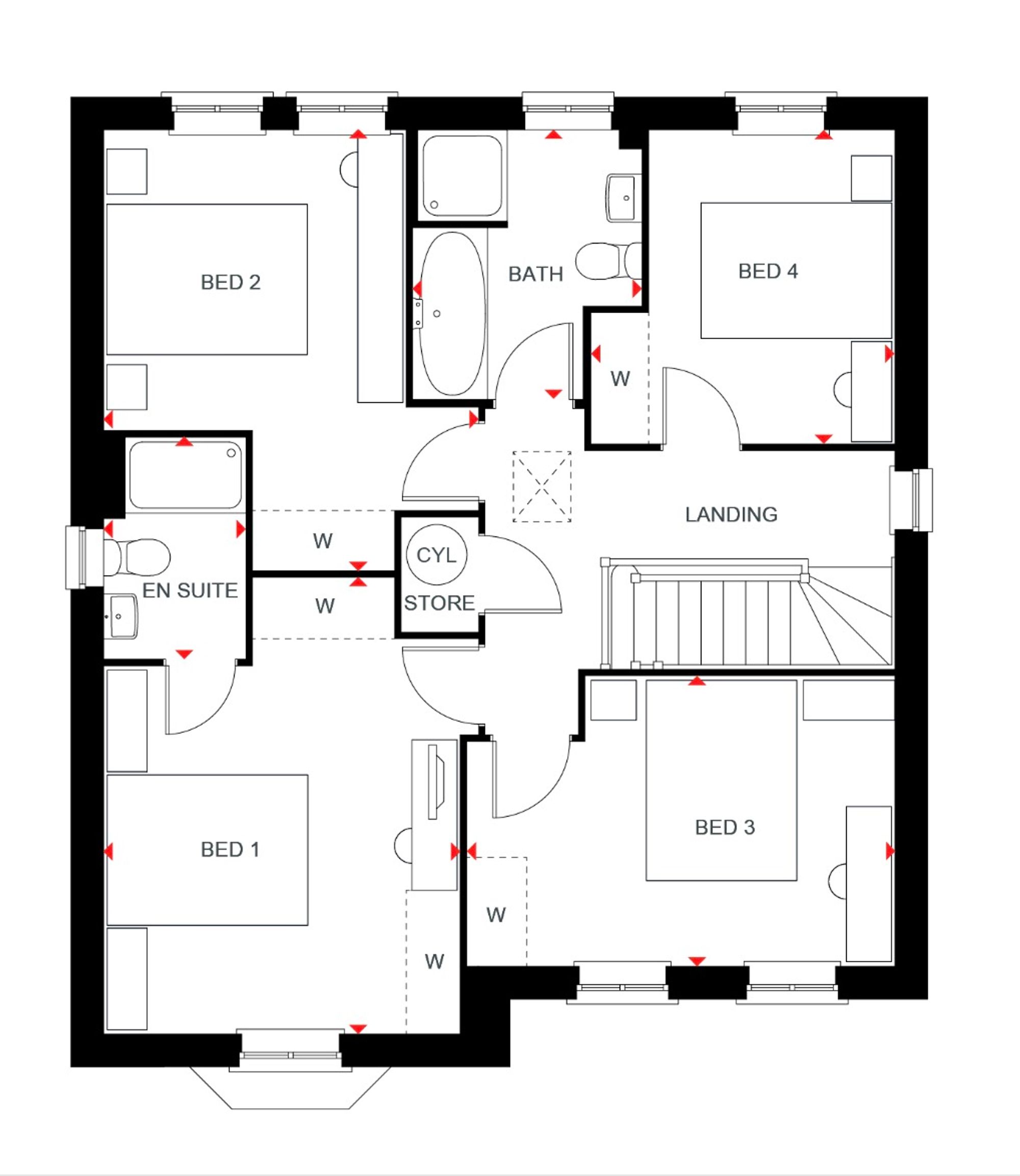 Plot 103 The Holden, Otters Reach, Telford floorplan