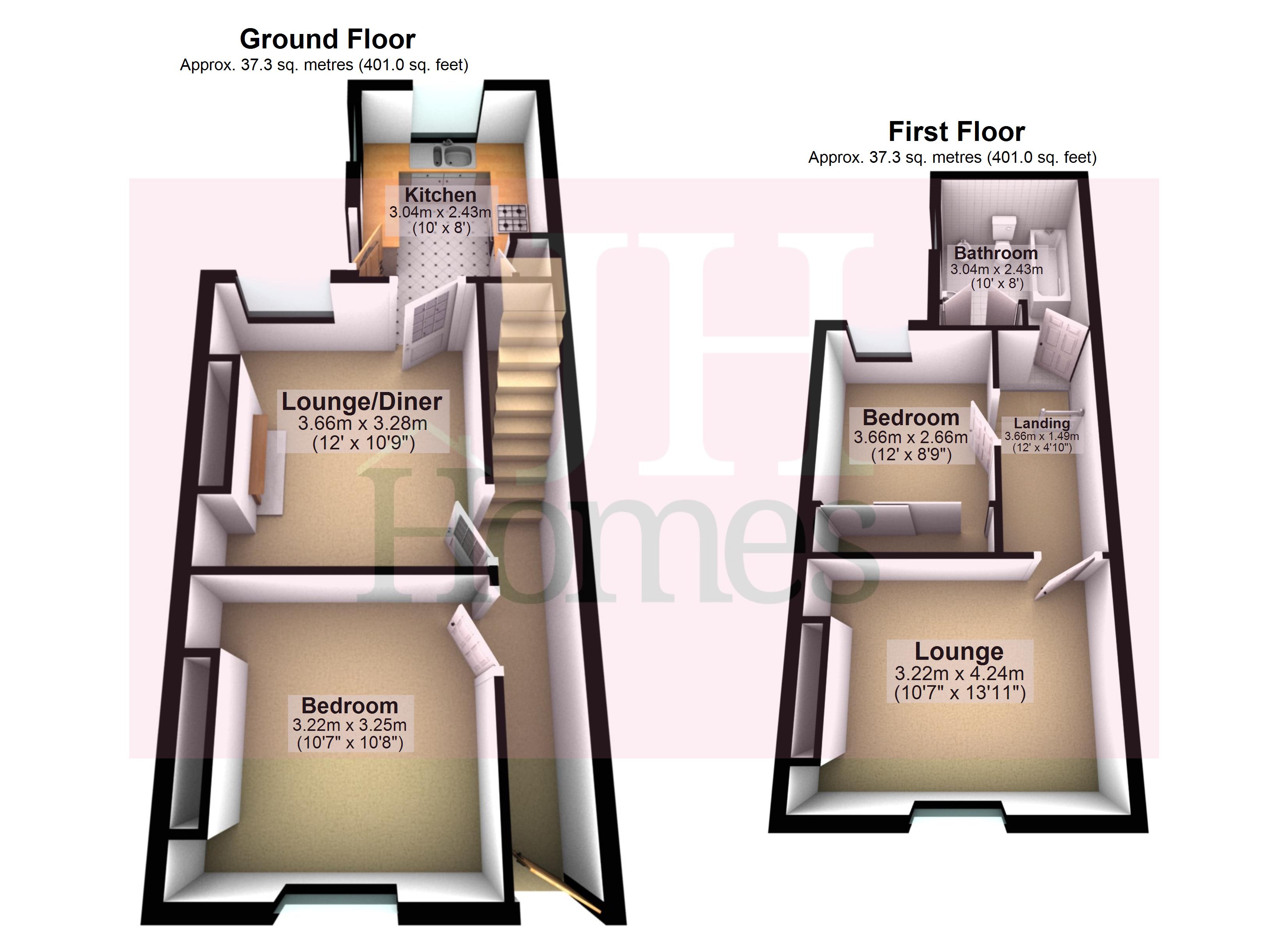 136, Park Road, Ulverston floorplan