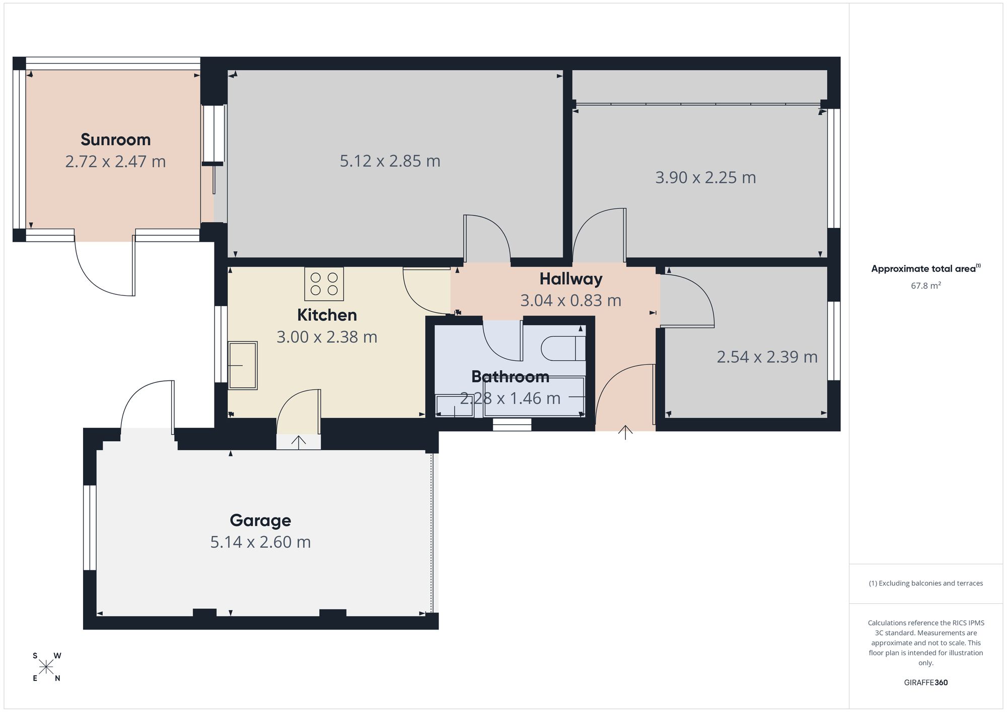 73 North Drive, Hebburn floorplan