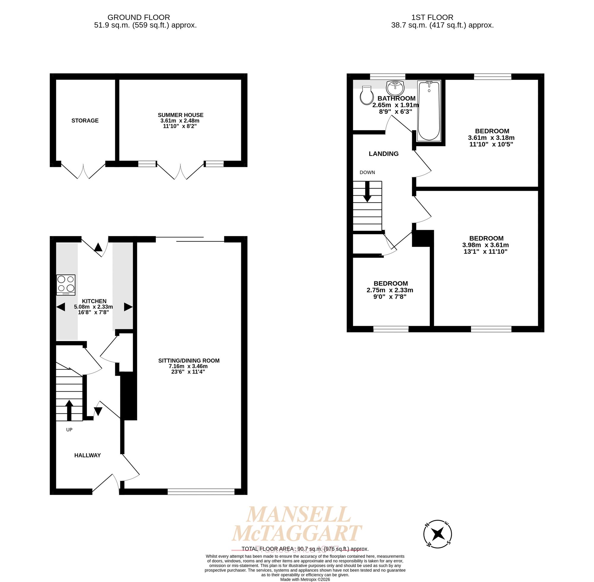 13 Heather Close, Crawley floorplan