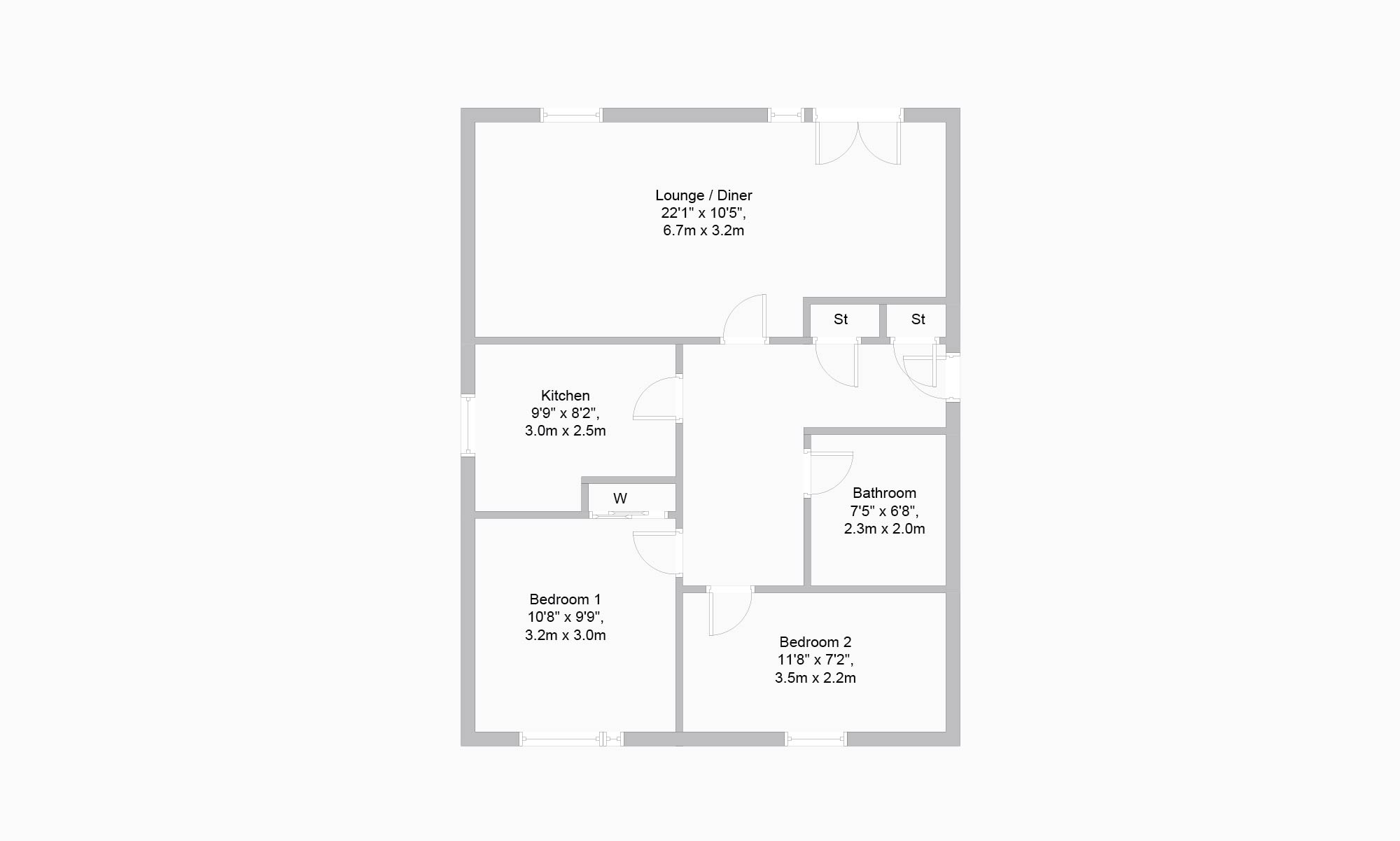2 Bedrooms Flat for sale in Drip Road, Stirling, Stirling FK8
