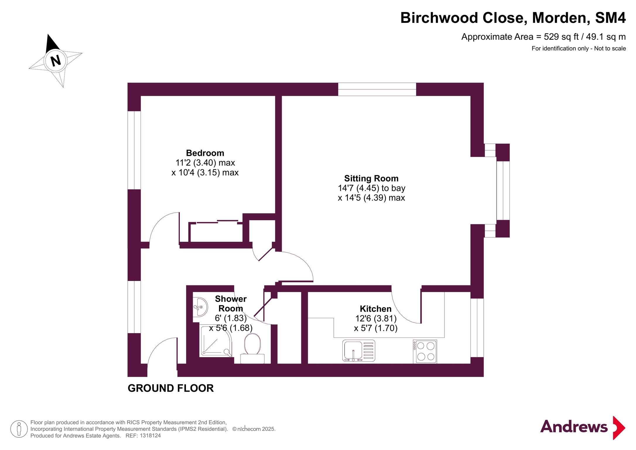 35, Birchwood Close, Morden floorplan