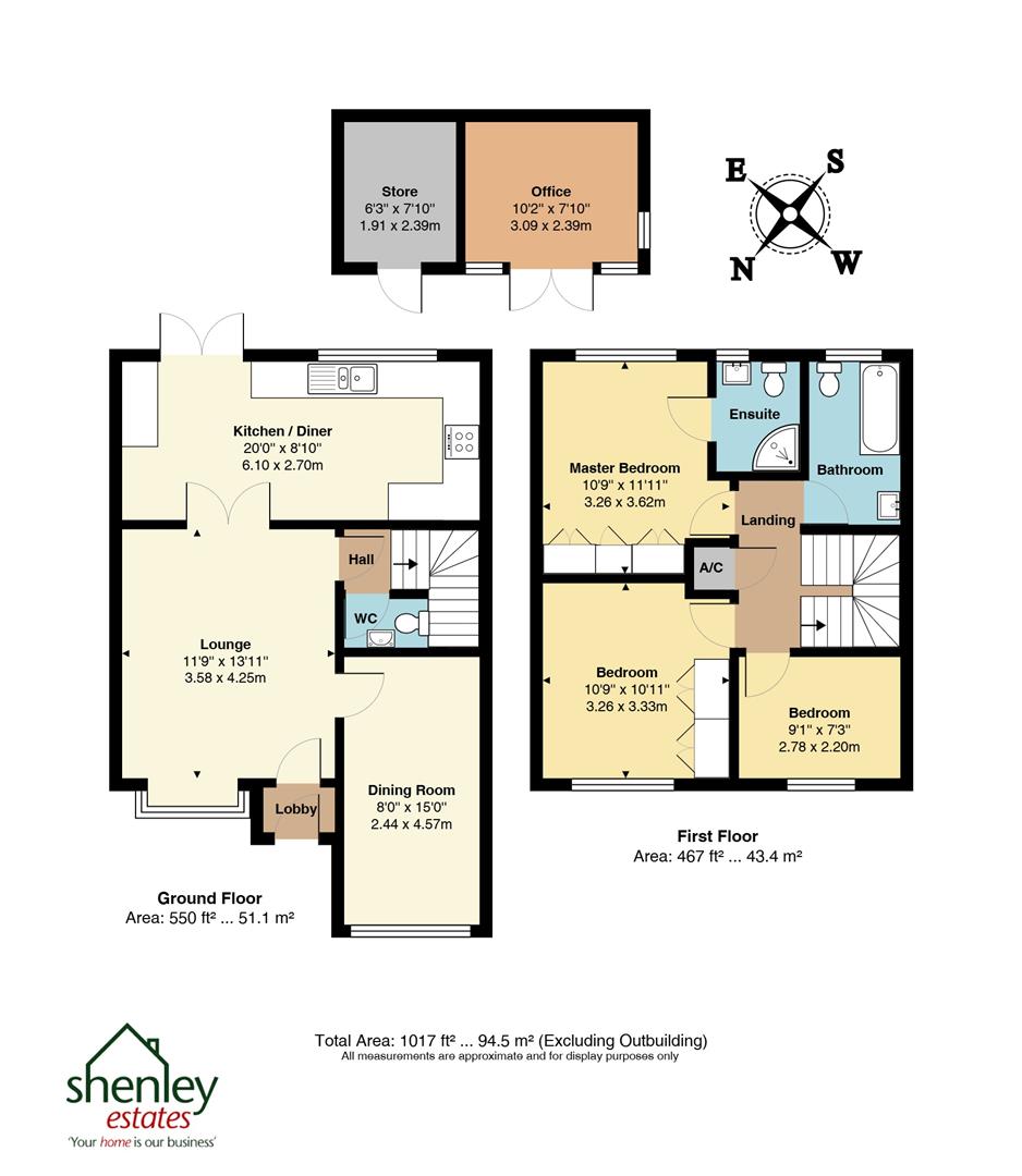 13, Ribston Close, Shenley floorplan