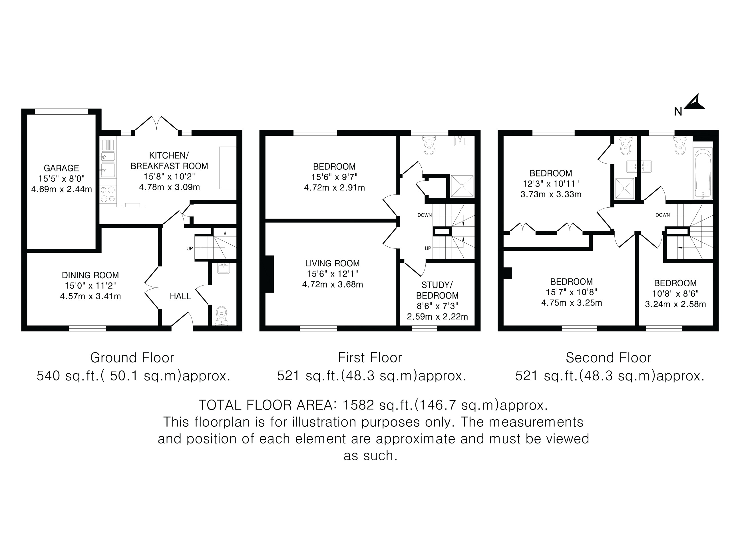 5, Jill Grey Place, Hitchin floorplan