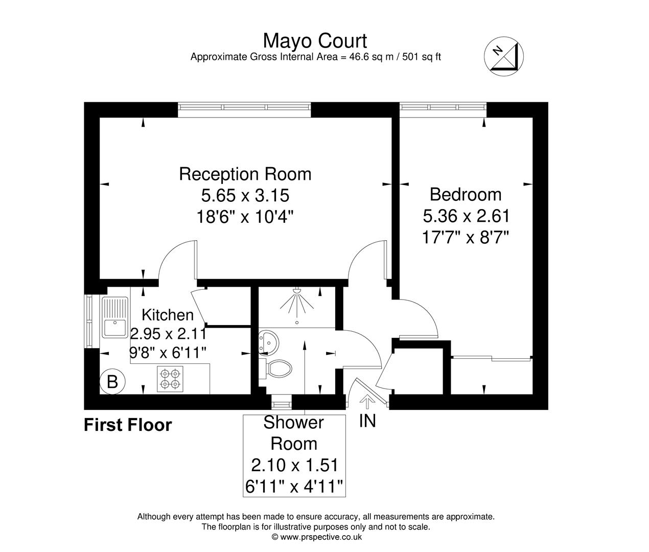Flat 6 Mayo Court, 133, Northcroft Road, London floorplan