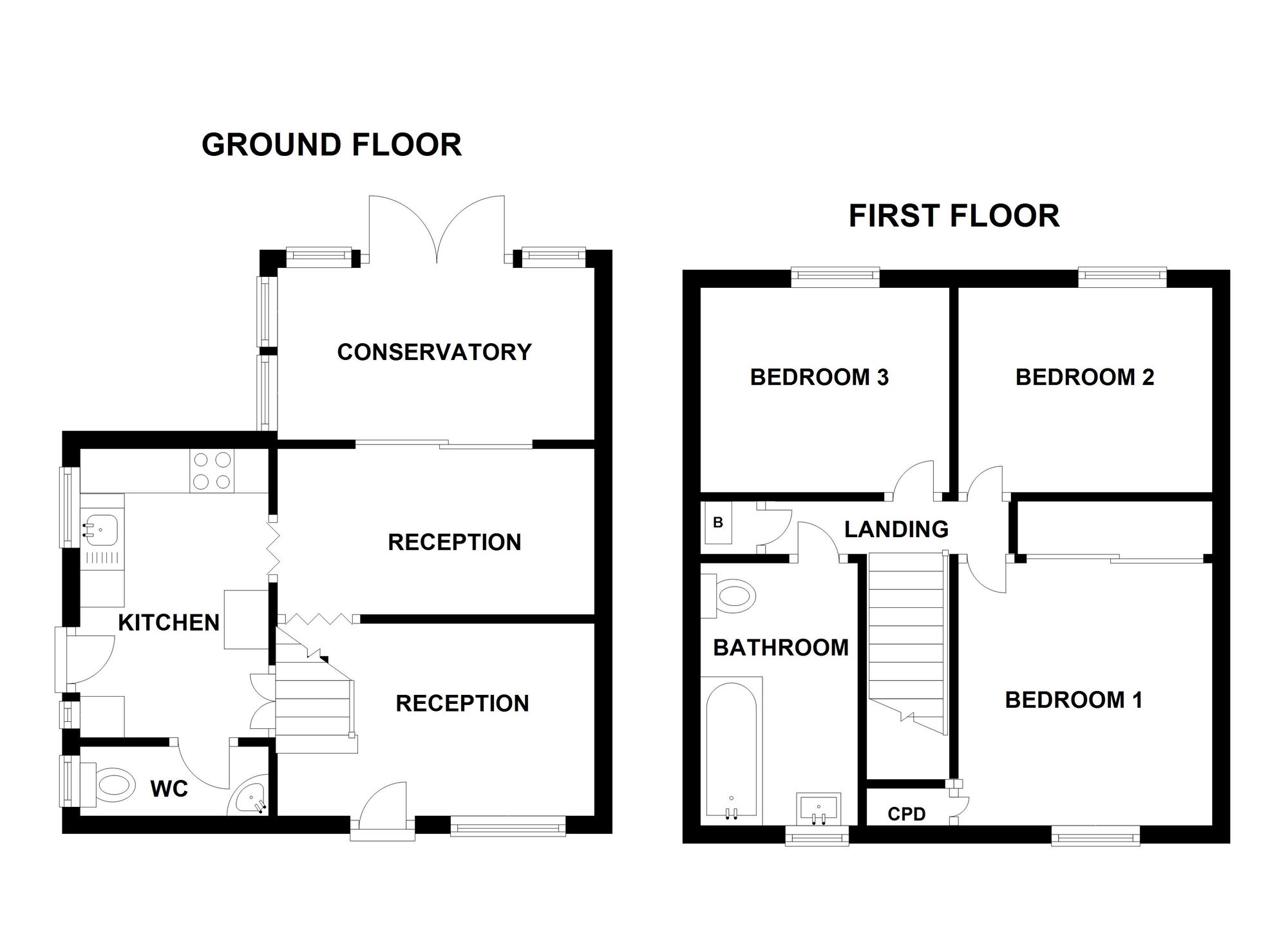 3 Russet Close, Port Talbot floorplan