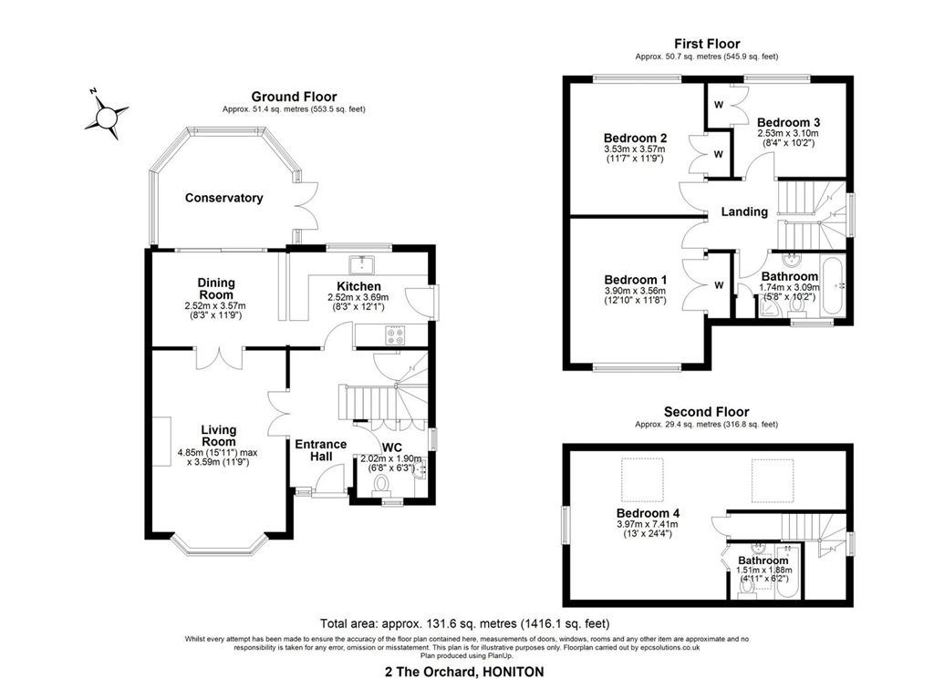 2, The Orchard Devon, Honiton floorplan
