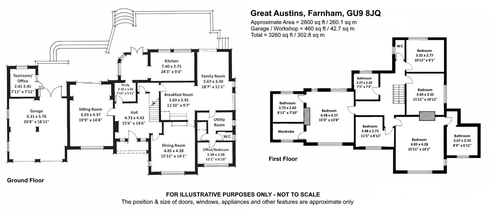 22, Great Austins, Farnham floorplan