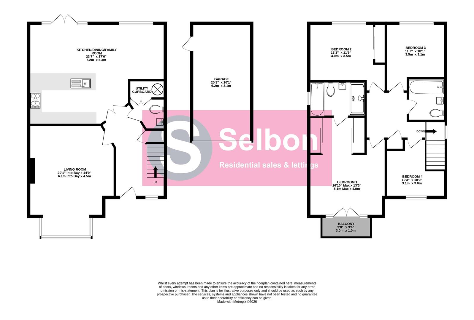 38, Willowbourne, Fleet floorplan