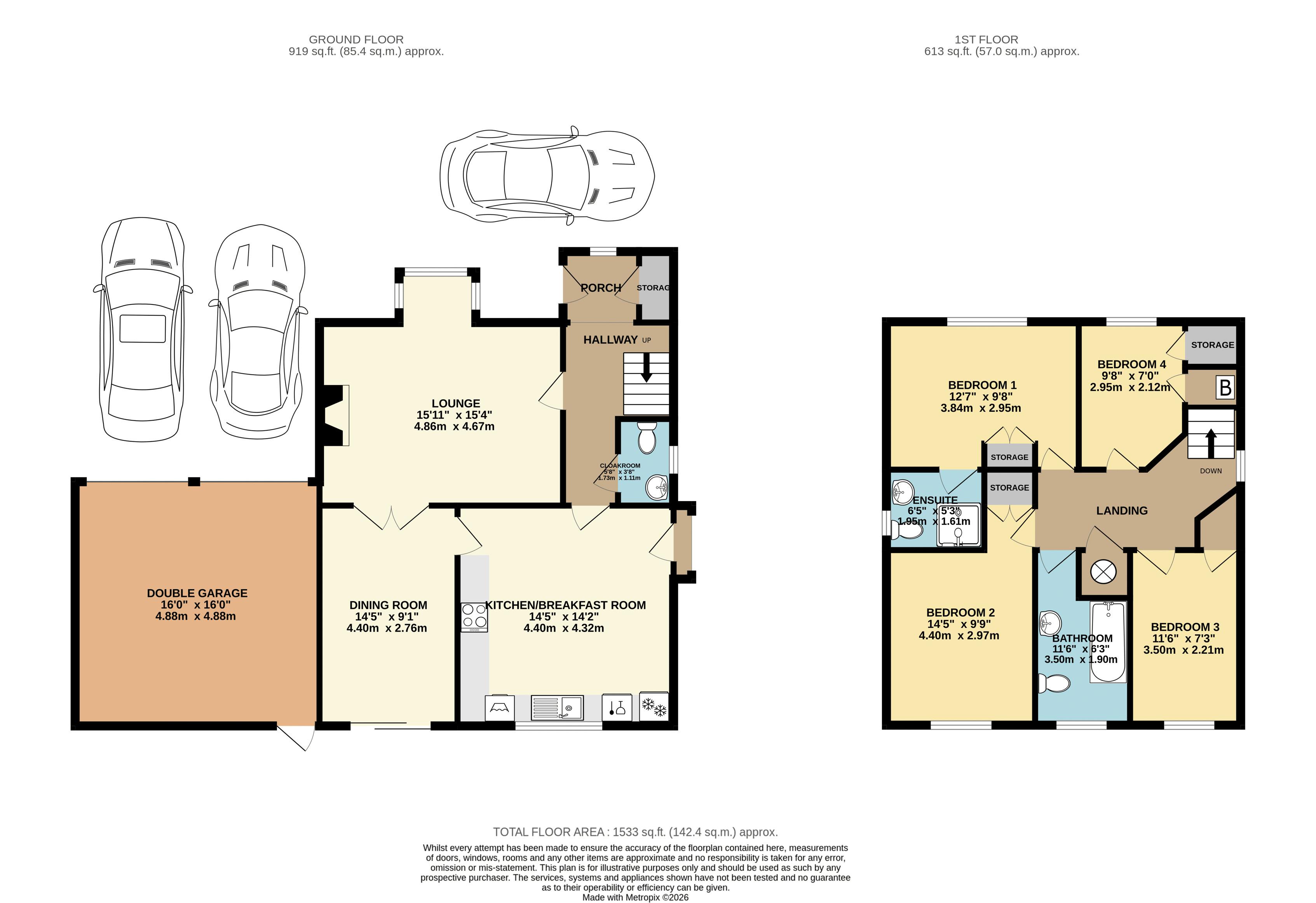 25, Shaw Close, Maidstone floorplan