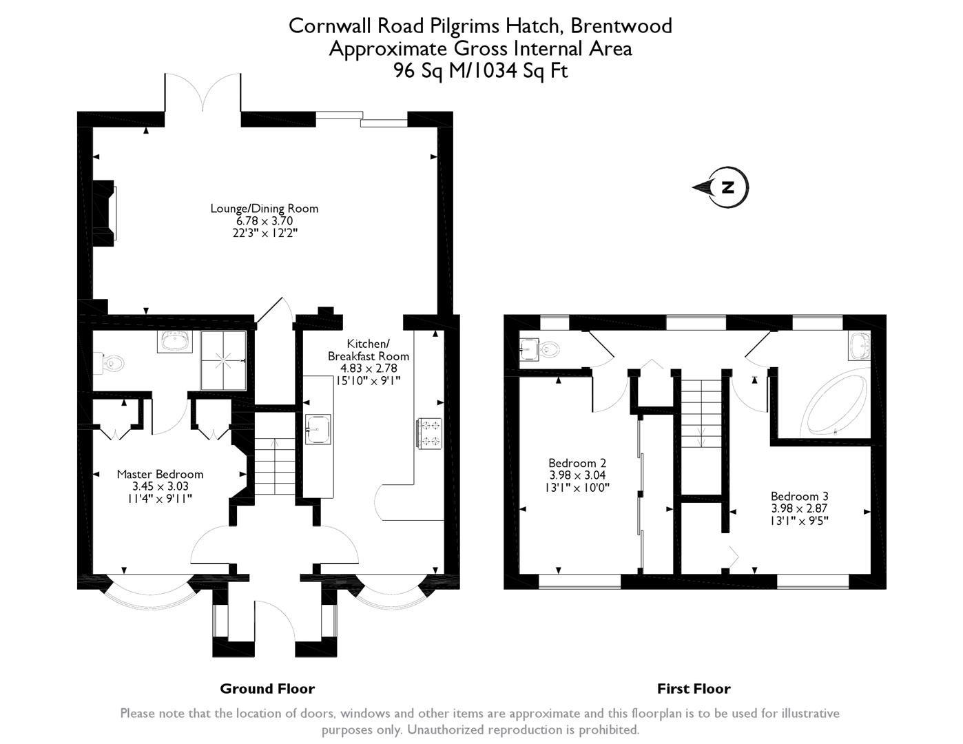 3 Bedrooms  for sale in Cornwall Road, Pilgrims Hatch, Brentwood CM15