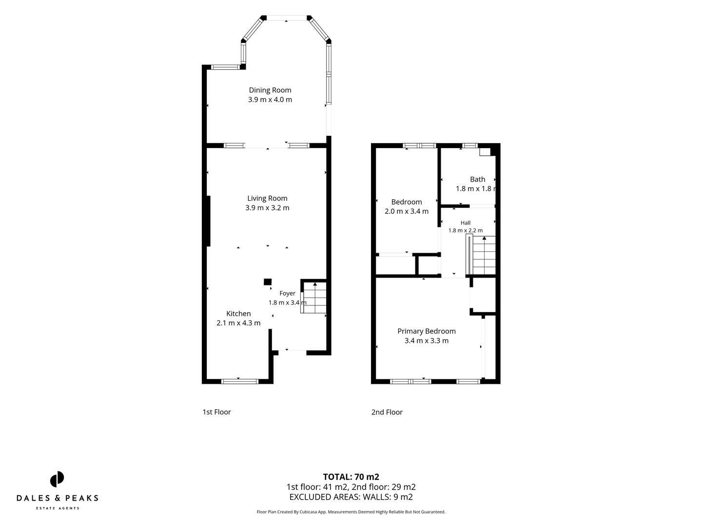 13, Bank Gardens, Matlock floorplan
