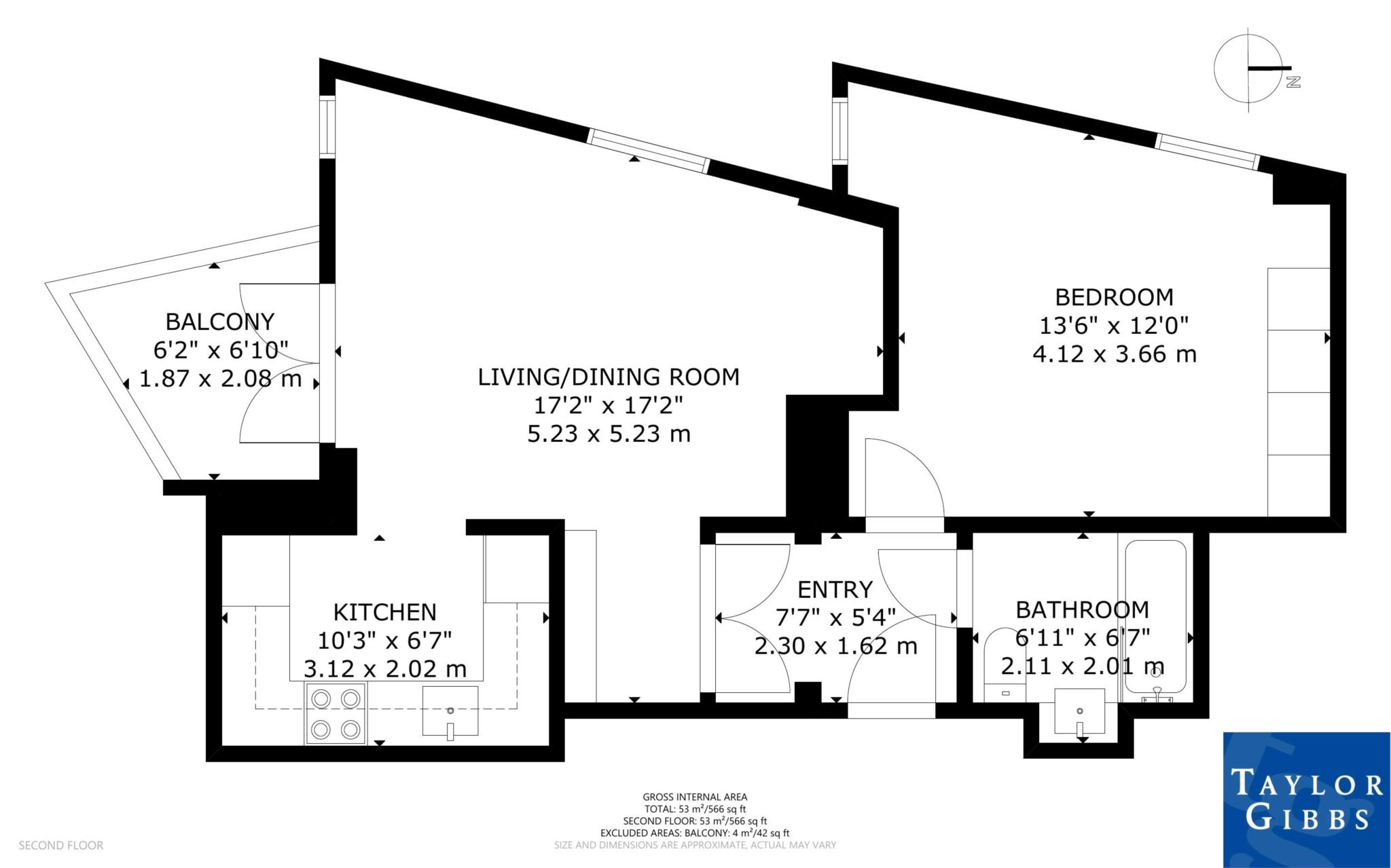 Flat 23 Connaught House, Connaught Gardens, London floorplan