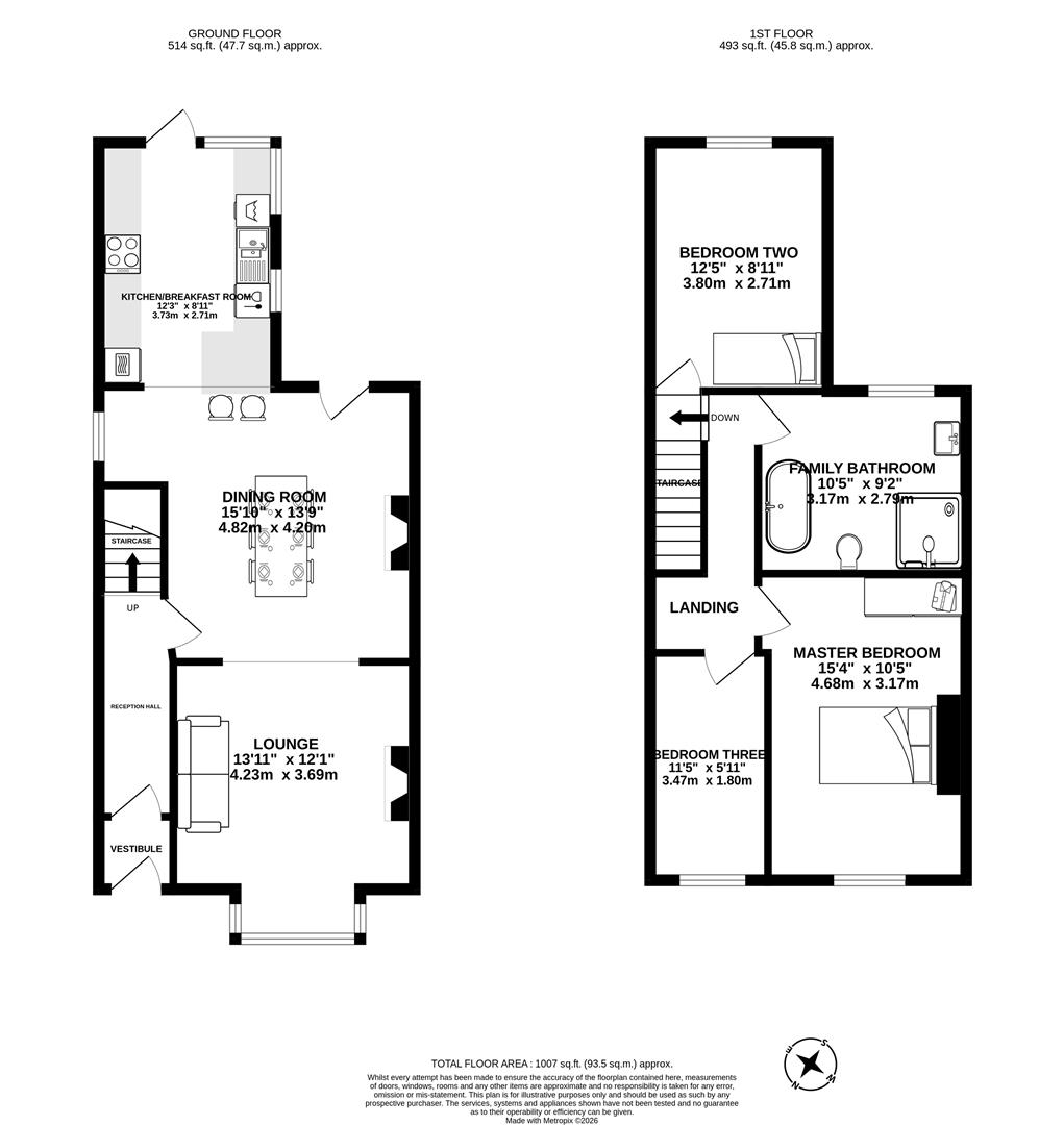 136, Heapey Road, Chorley floorplan