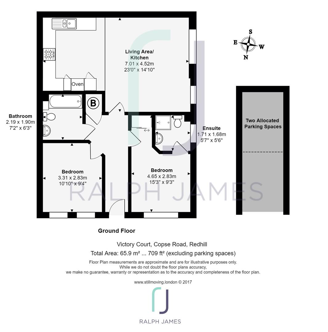 2 Bedrooms Flat to rent in Copse Road, Redhill RH1