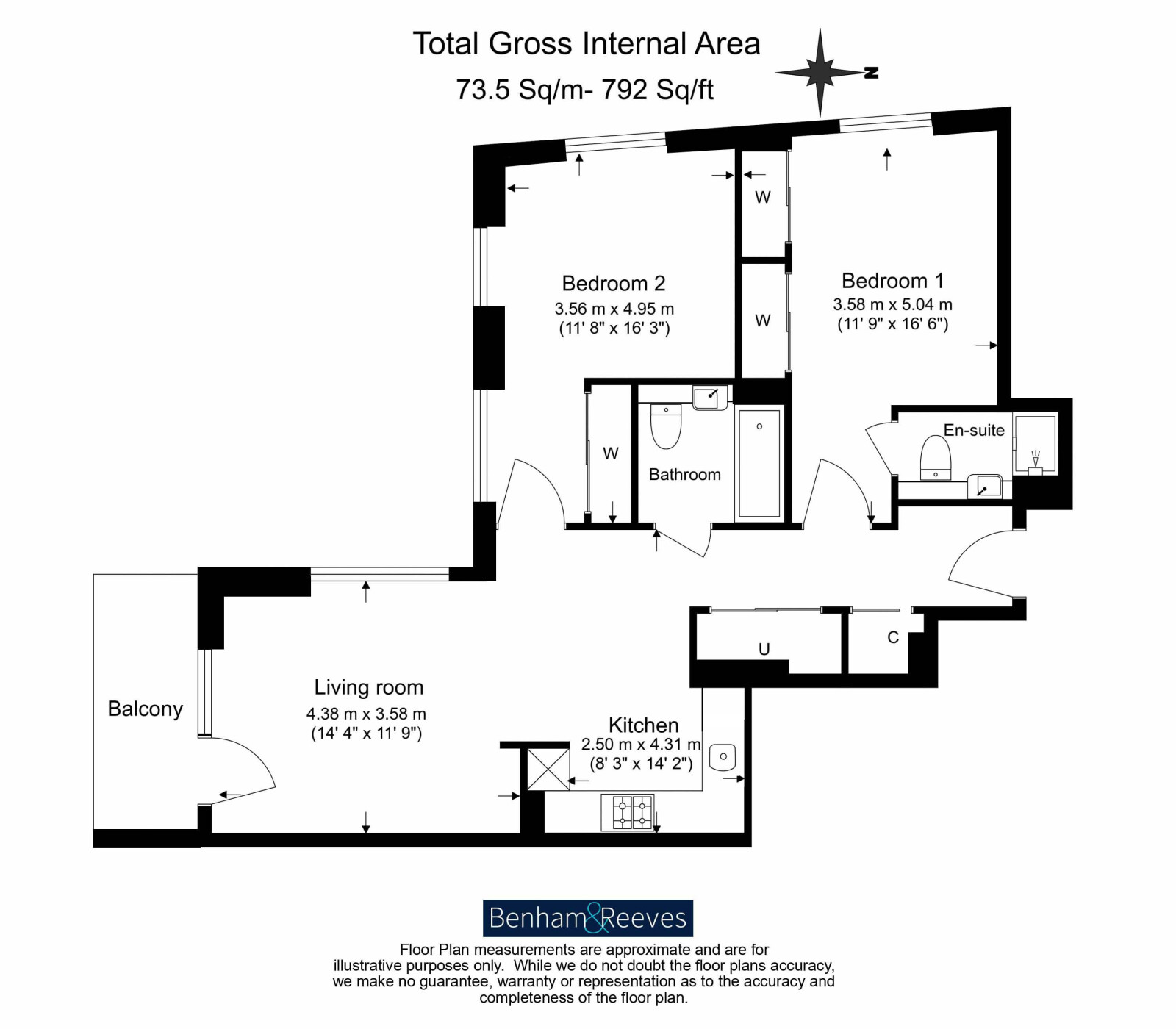 Plot W.18.01 Building 13, 93, Solaris Apartments, White City floorplan