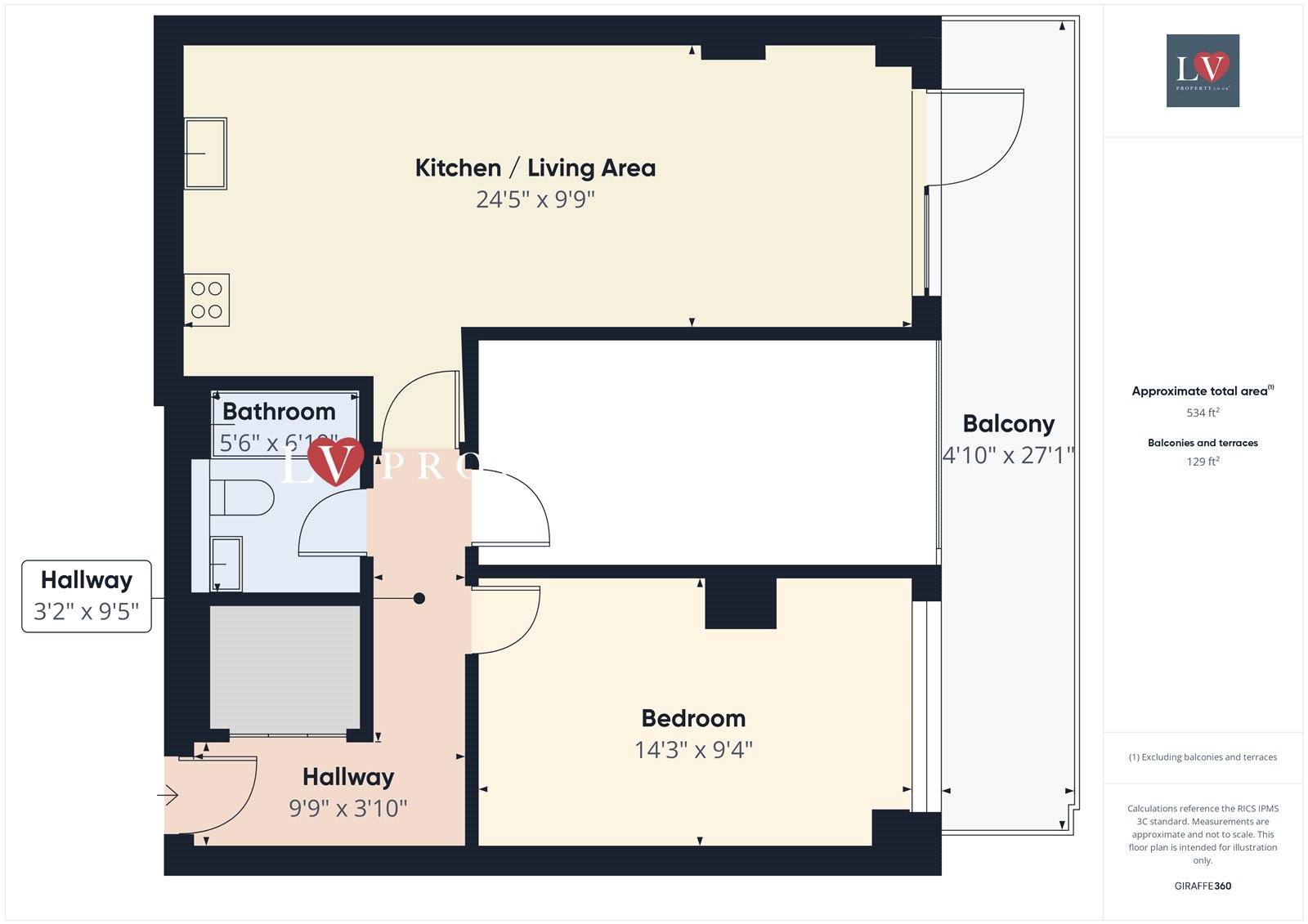 Apartment 106, Kettleworks, 126, Pope Street, West Midlands floorplan