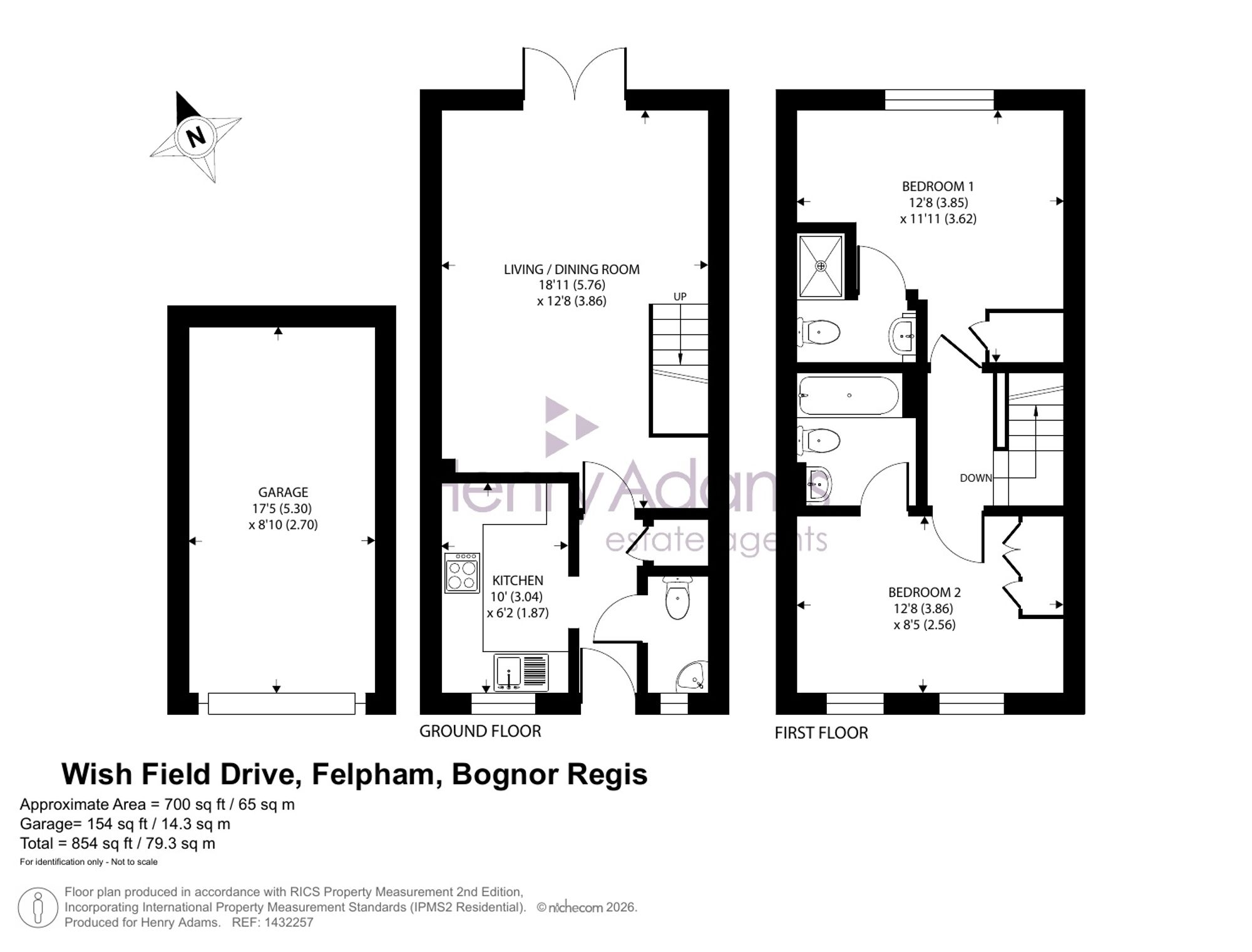 21 Wish Field Drive, Bognor Regis floorplan