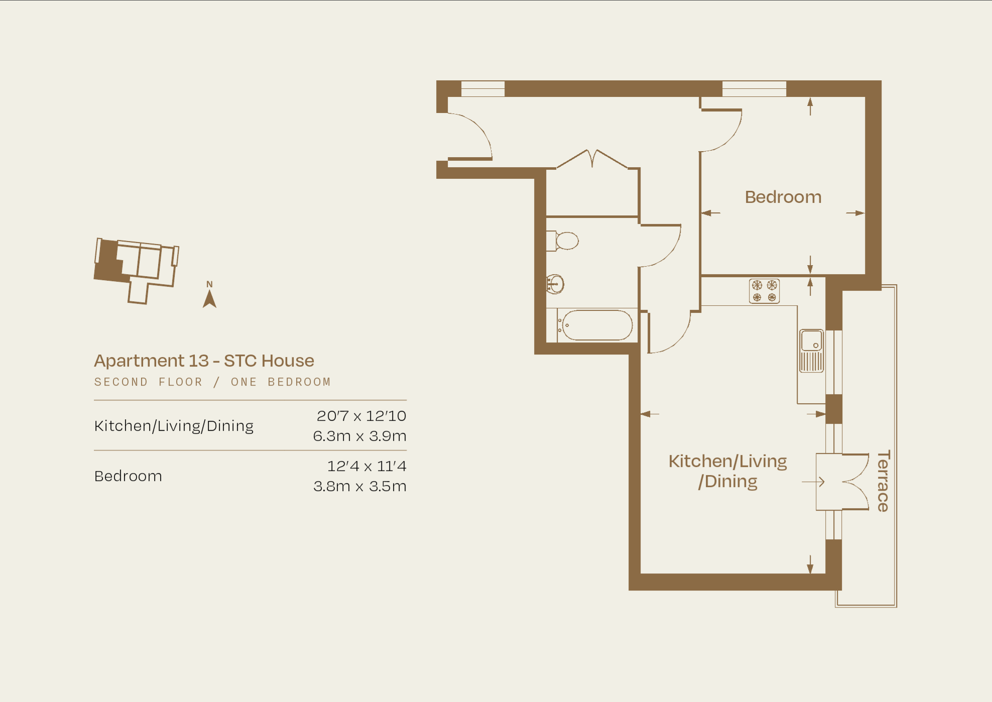 13, S T C House, 38, Croydon Road, Beckenham floorplan