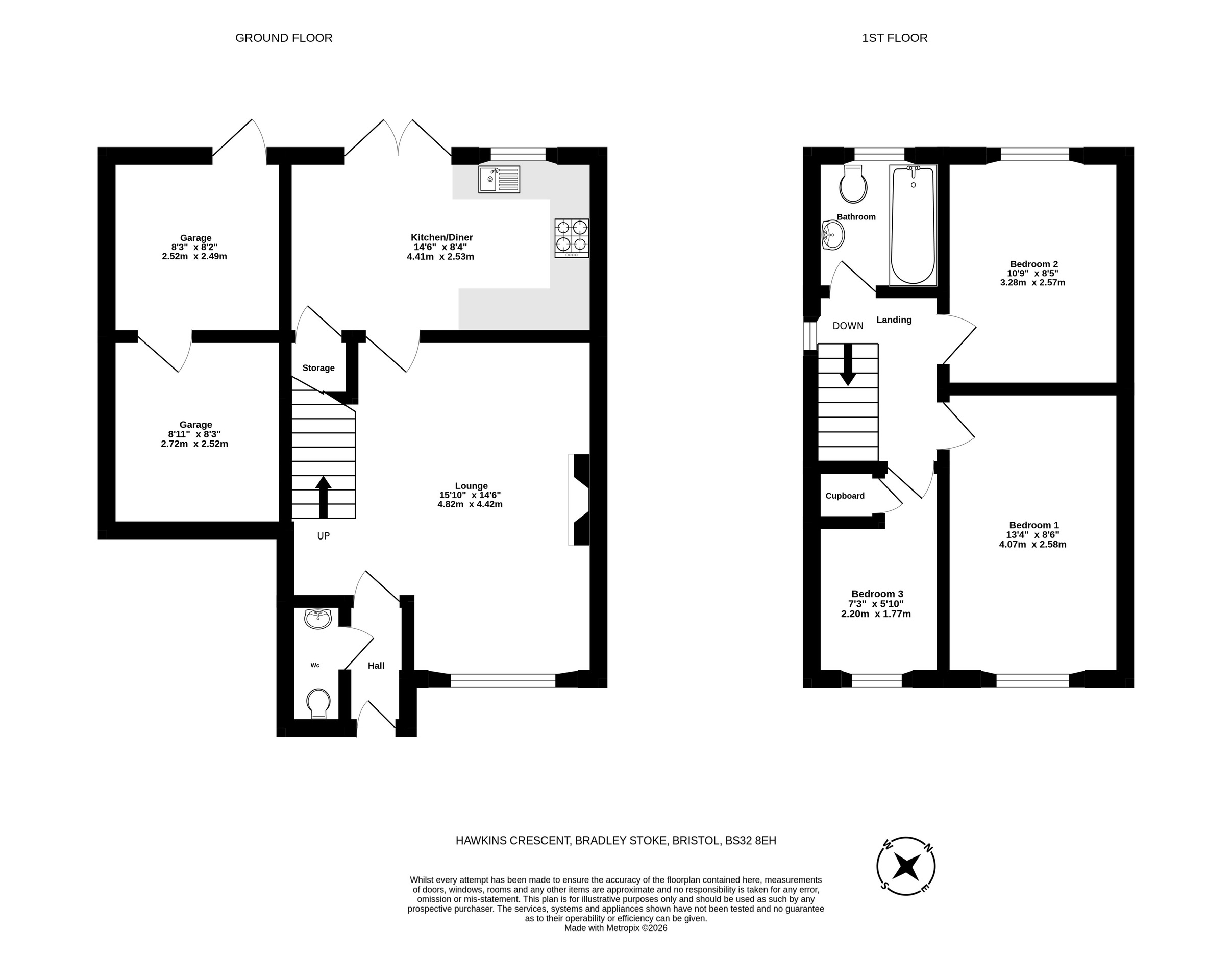 9 Hawkins Crescent, Bristol floorplan