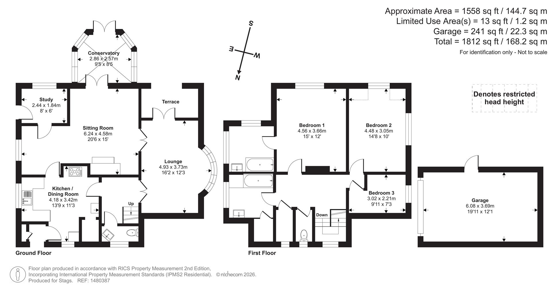 Borderlands, Green Lane, Axminster floorplan