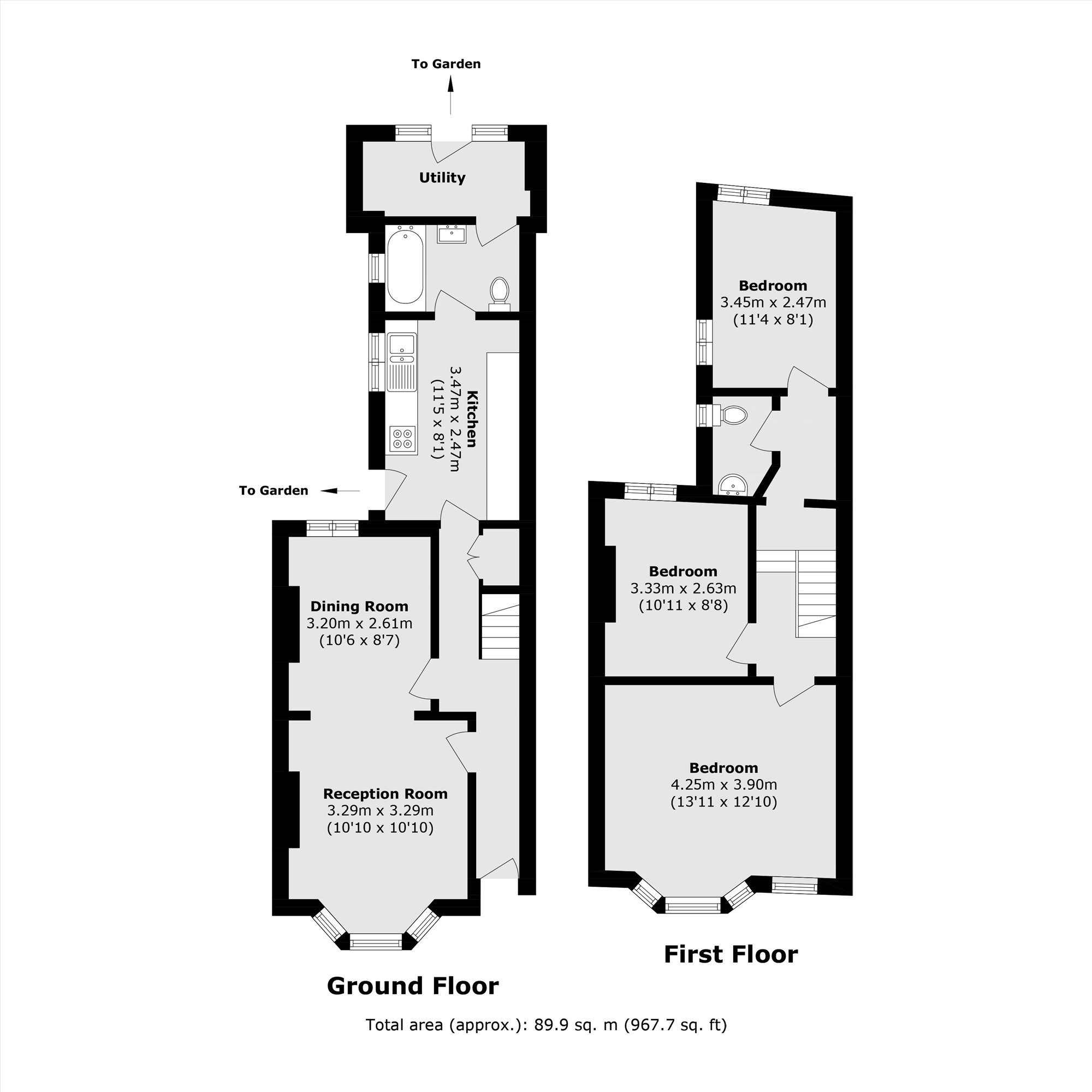 10, Moffat Road, London floorplan