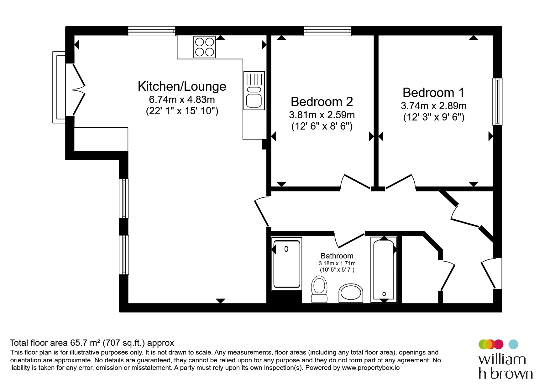 Apartment 4, Summit House, Holt Road, Fakenham floorplan