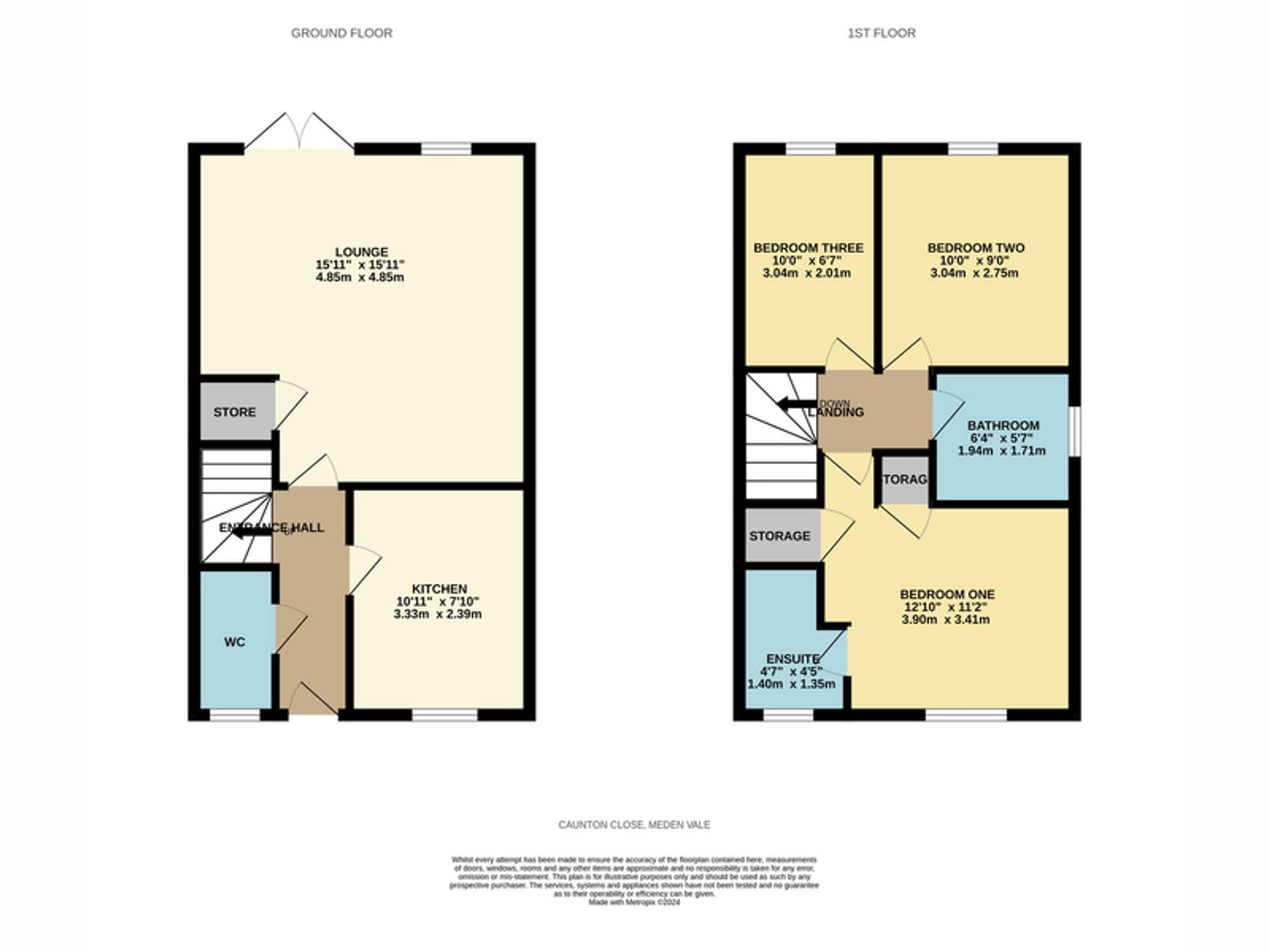 10c Caunton Close, Mansfield floorplan