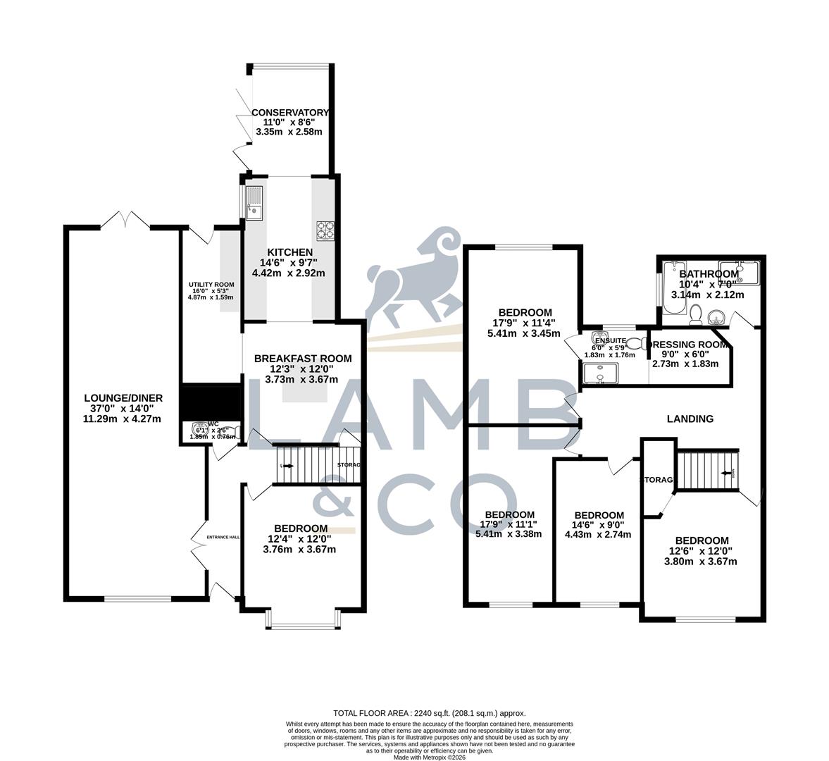 155, Harwich Road, Little Clacton floorplan