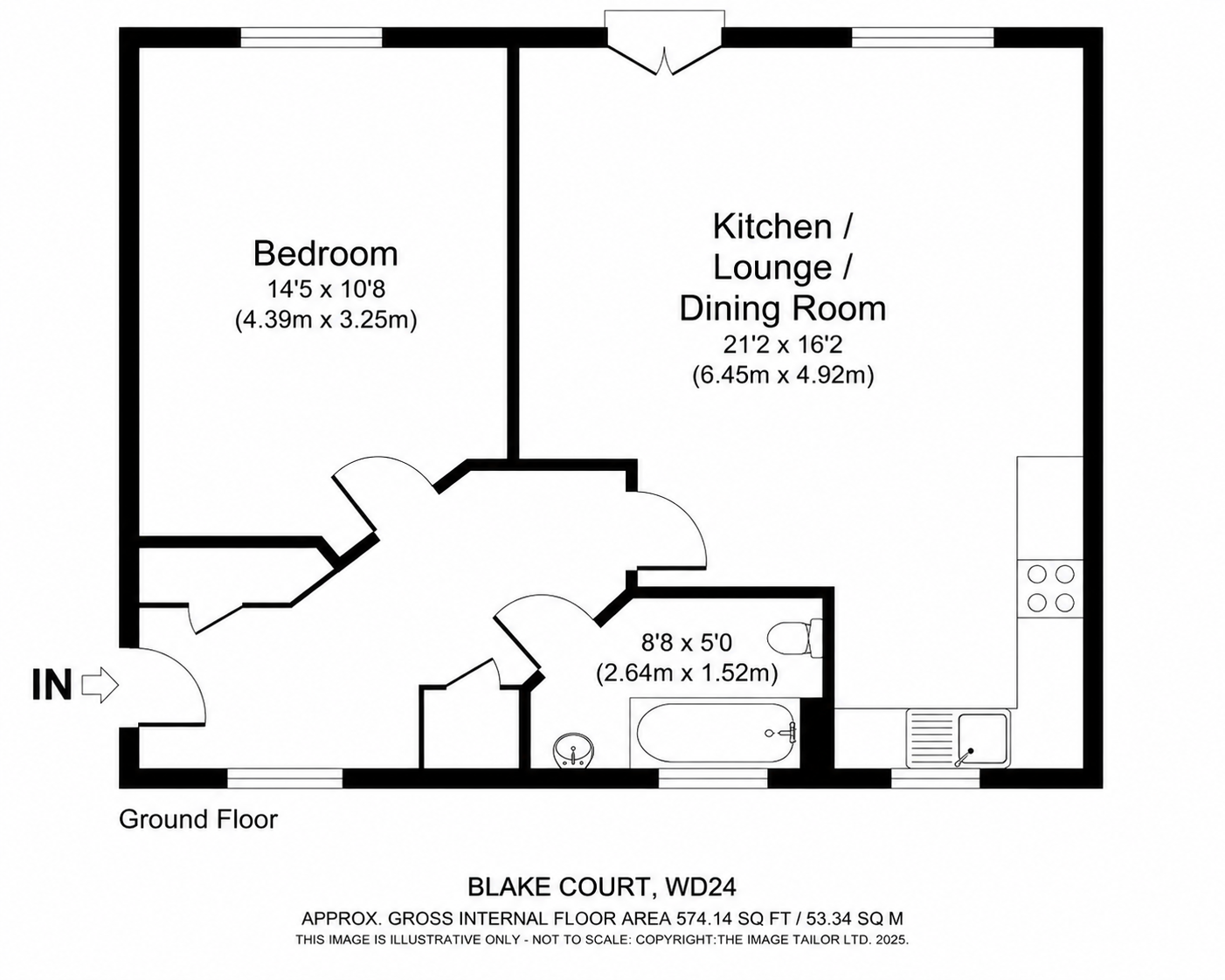Flat 10, Blake Court, 4, Dodd Road, Hertfordshire floorplan