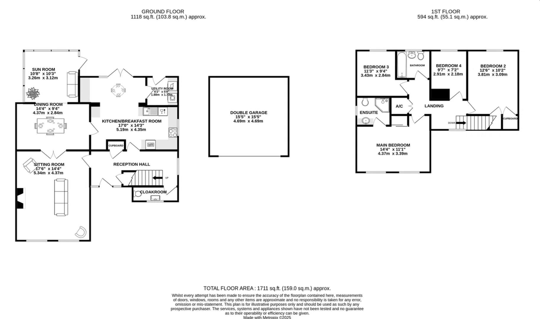 Tiercels, Redmarley floorplan