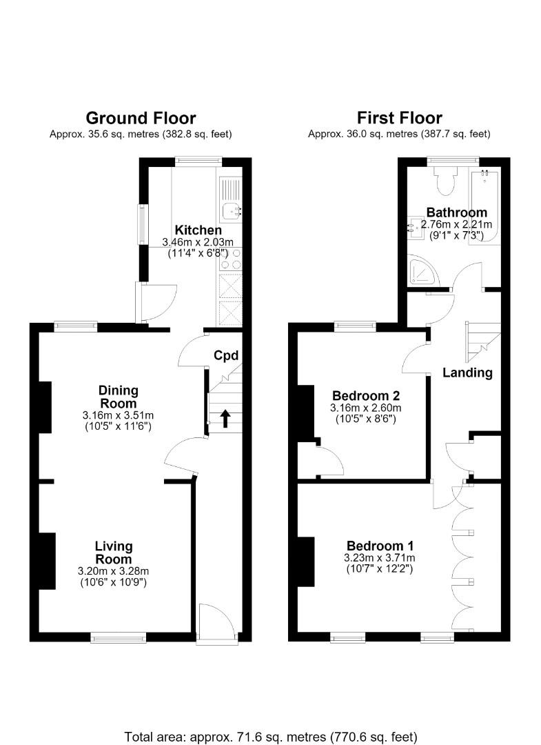 5, Upper Gwydir Street, Cambridge floorplan