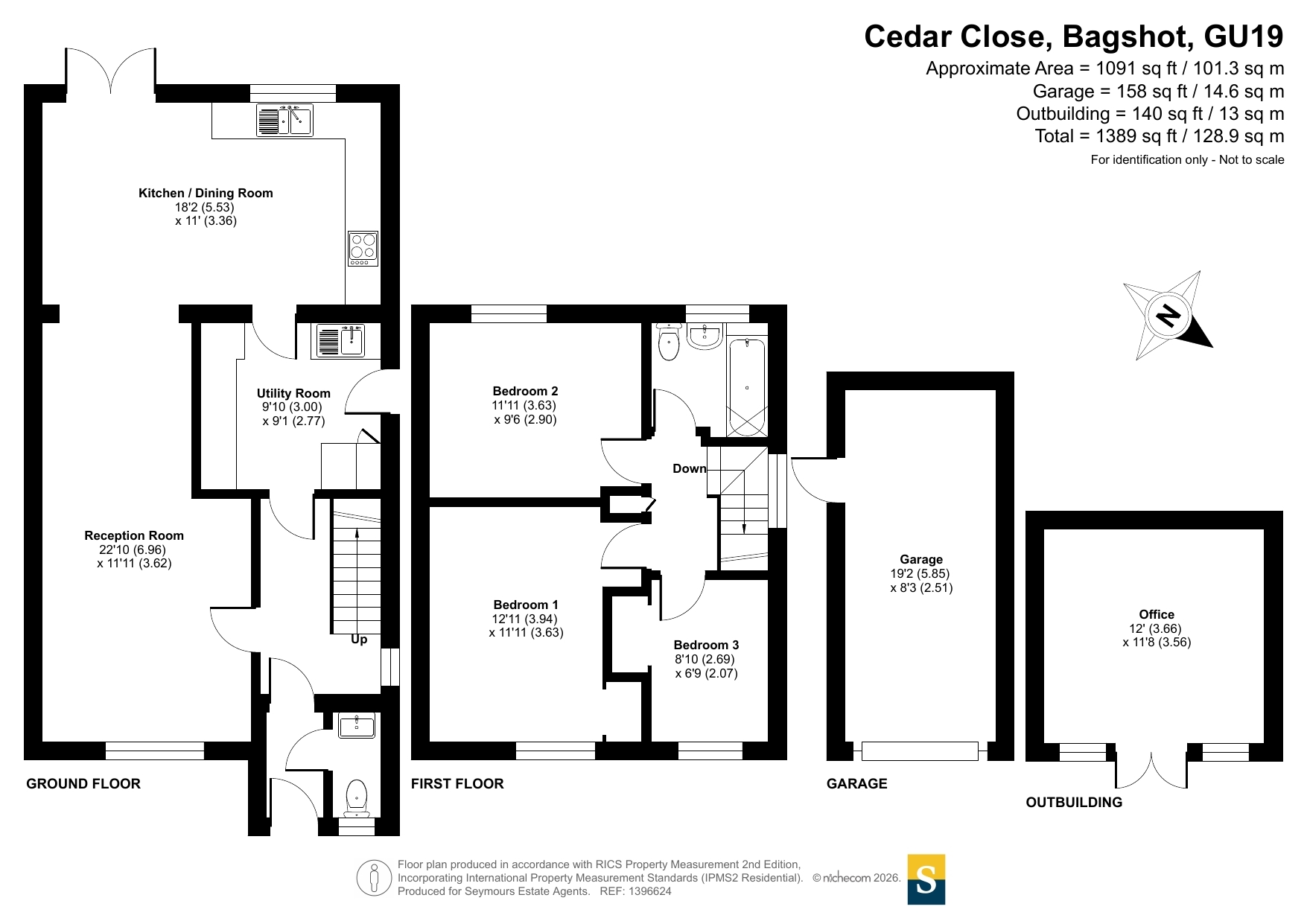 47, Cedar Close, Surrey floorplan