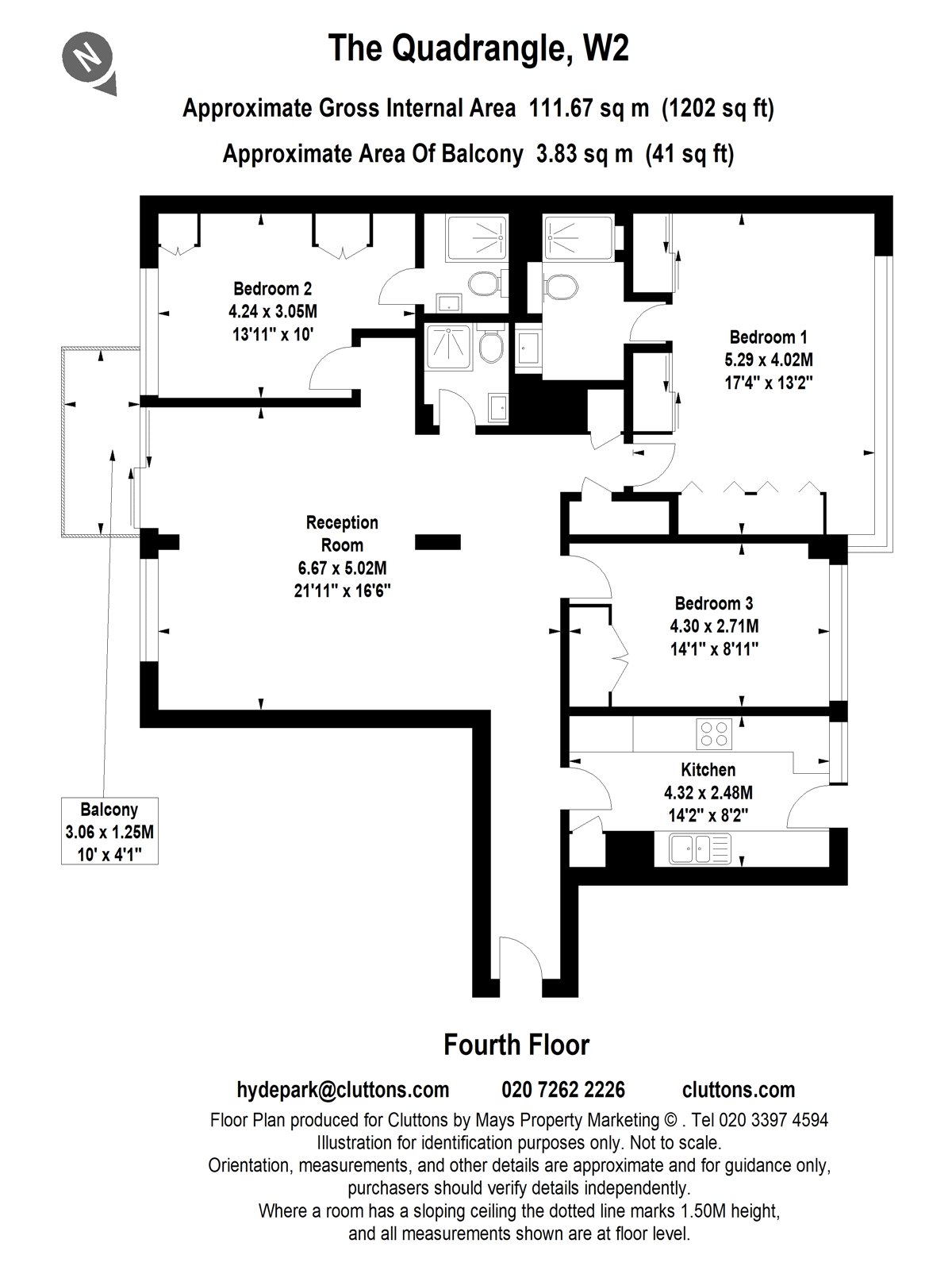 46, The Quadrangle, London floorplan
