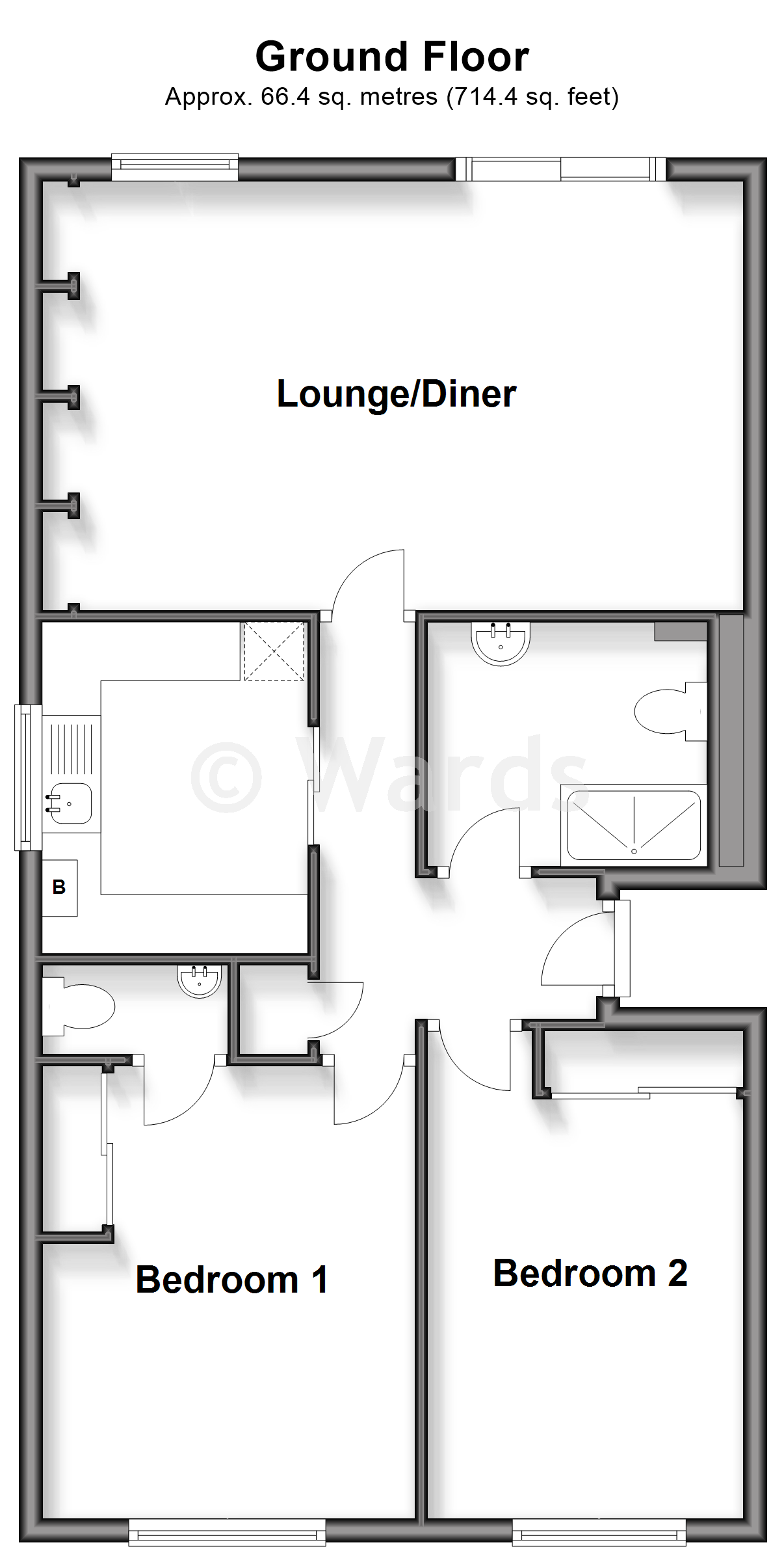 3, Miles Way, Birchington floorplan