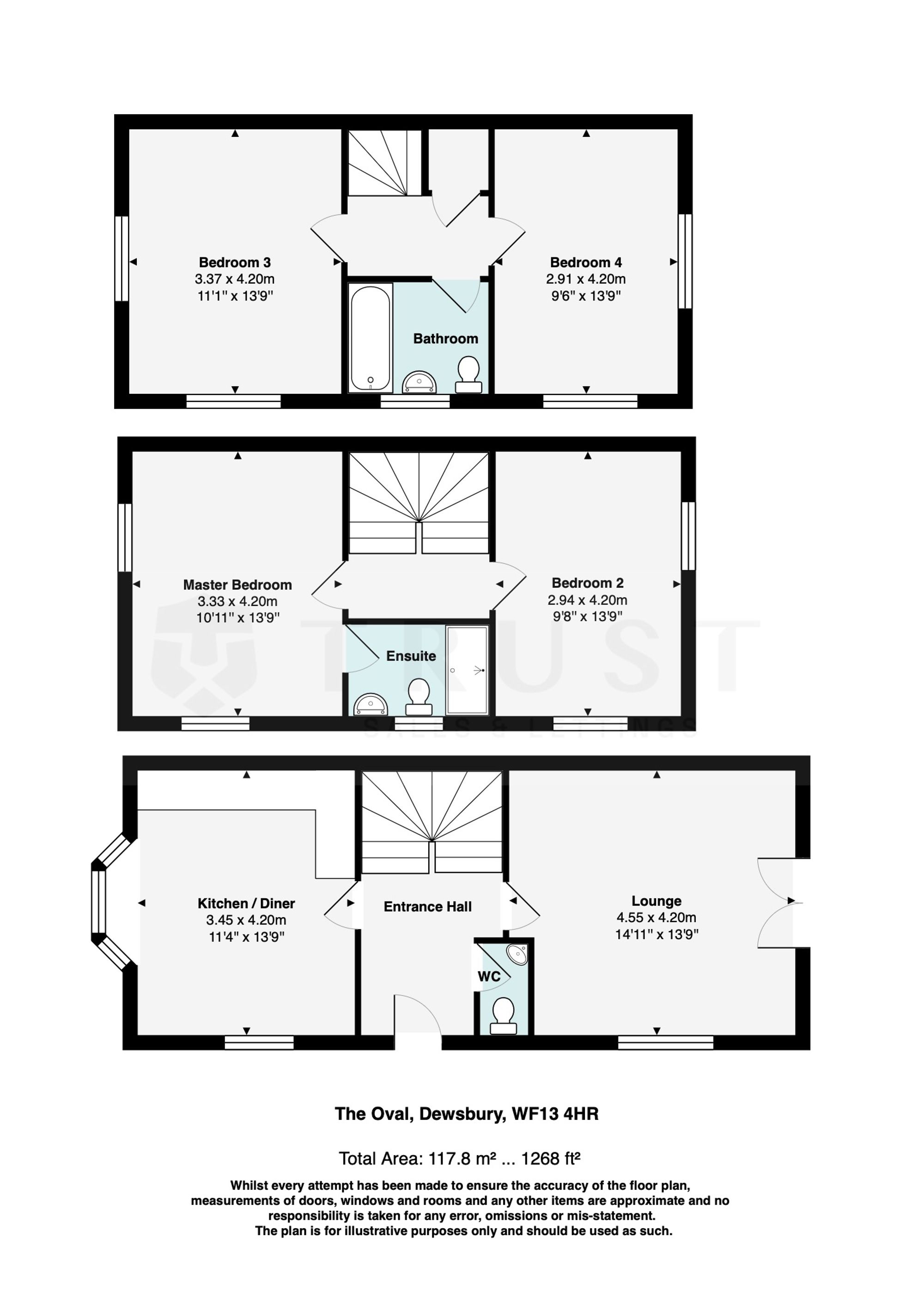 50 The Oval, Dewsbury floorplan