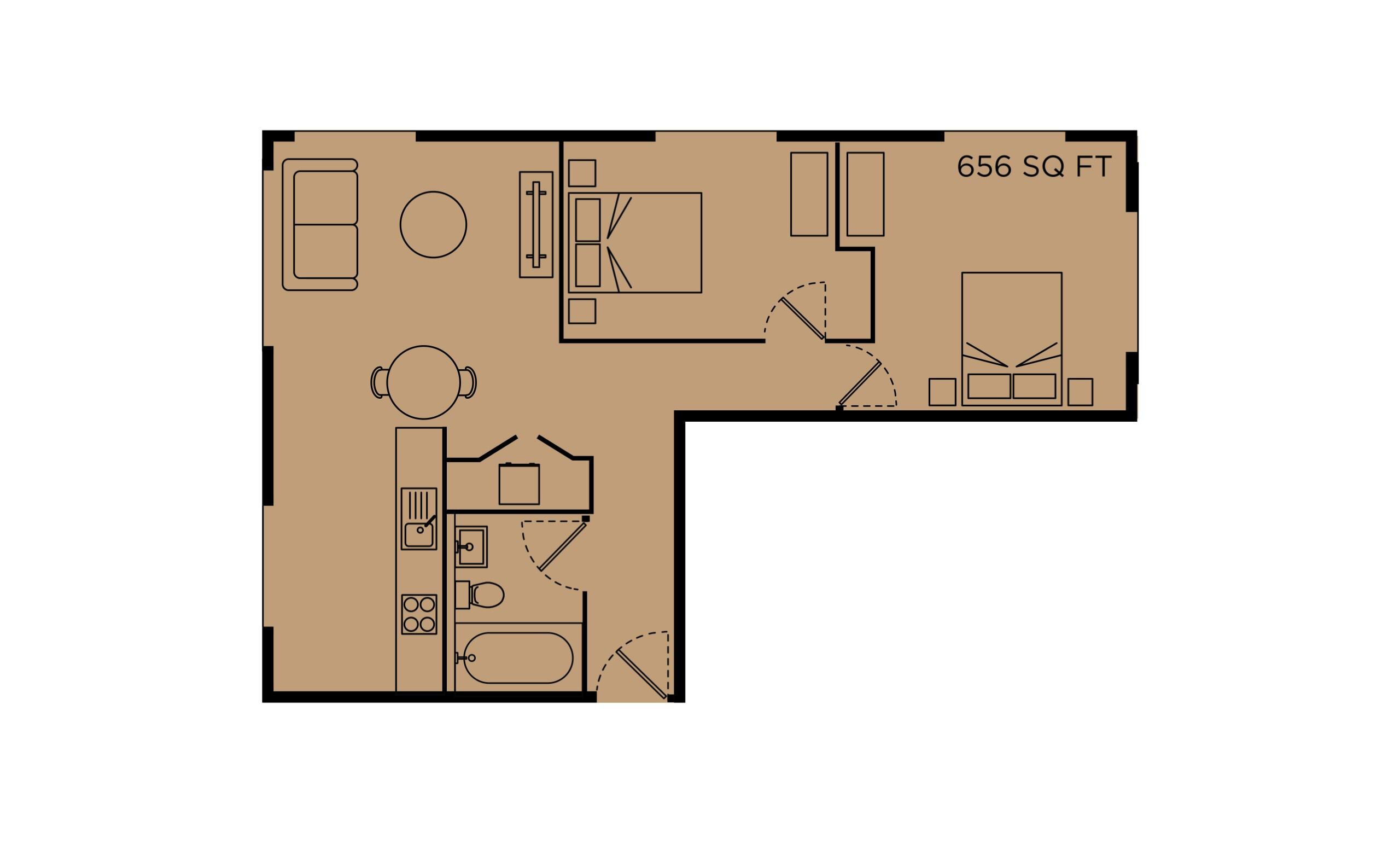 B, 16, ROCO, Liverpool floorplan