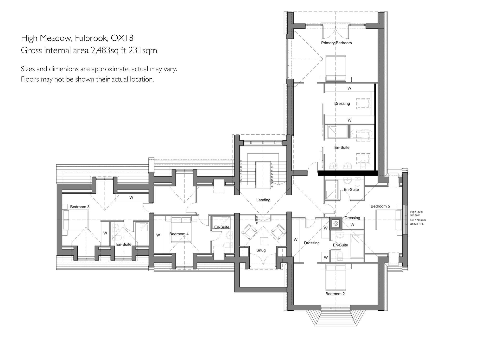 High Meadow Westhall Hill, Burford floorplan