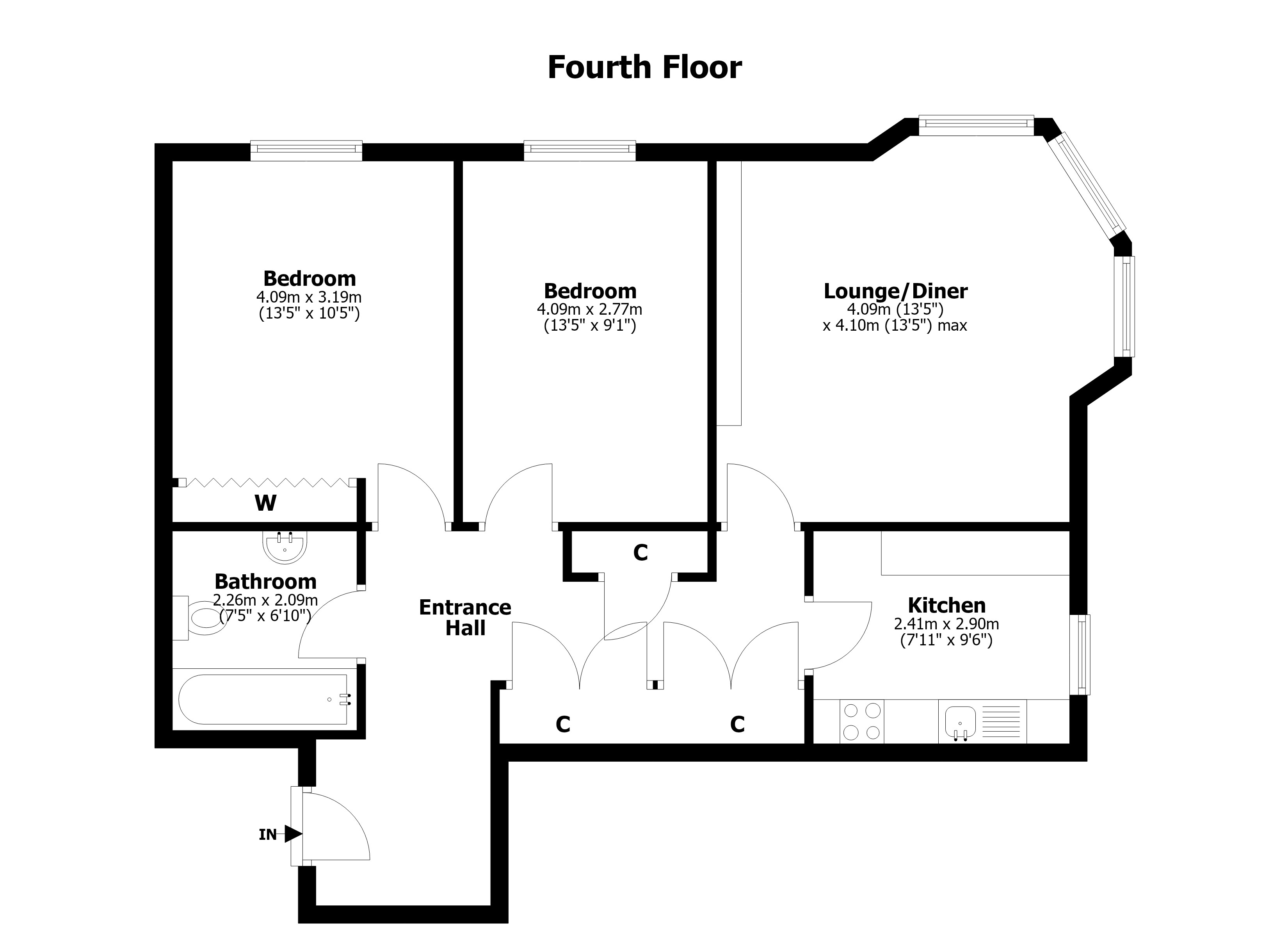 McDonald Road, Edinburgh floorplan