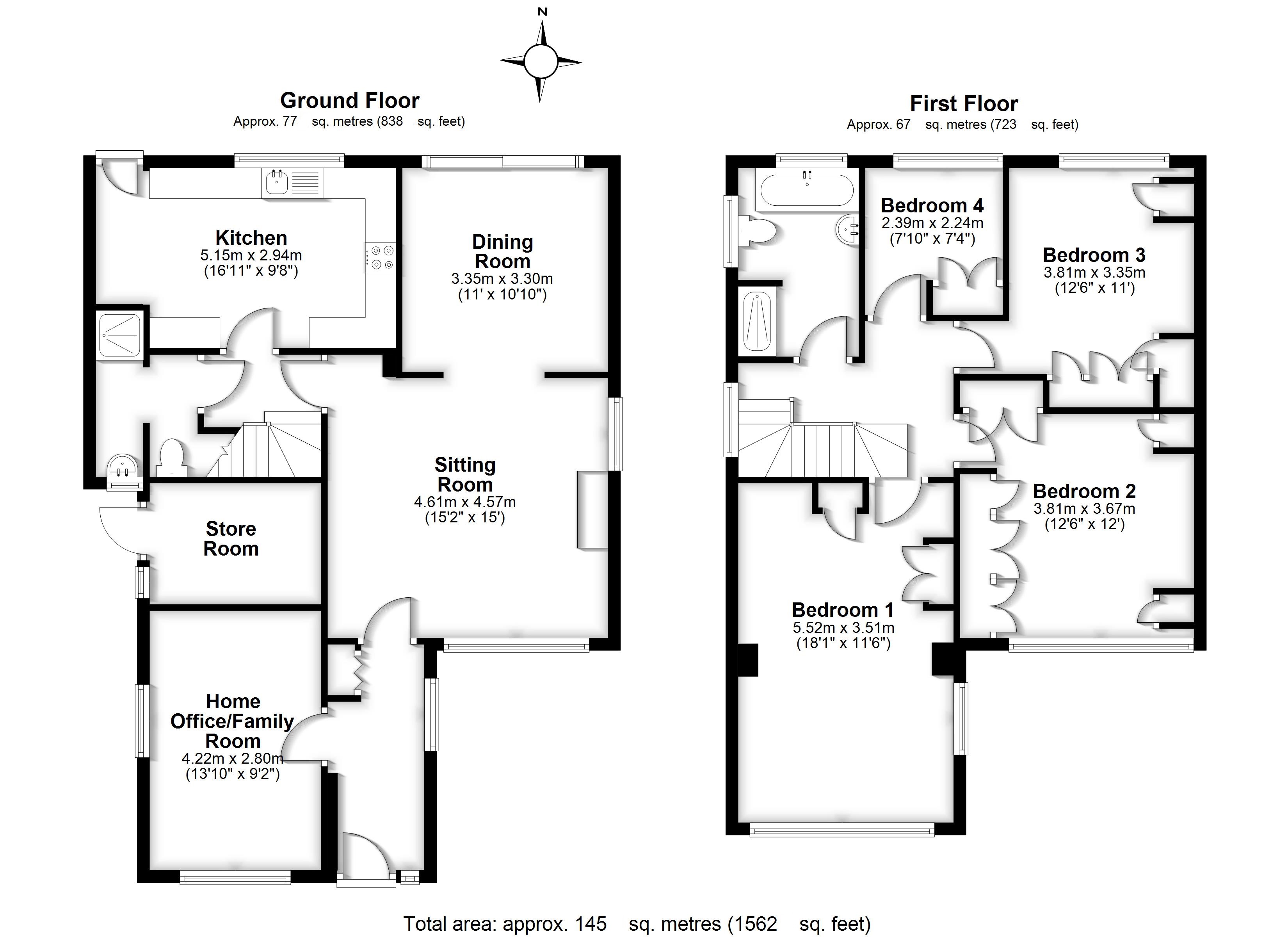 56, Maze Green Road, Hertfordshire floorplan