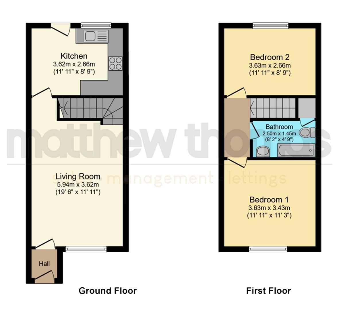 23, Dickens Court, Nottingham floorplan