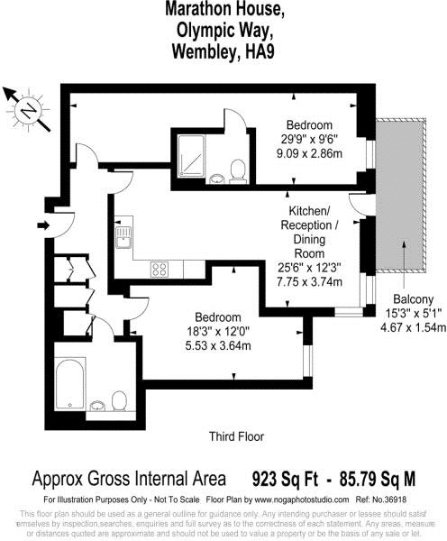 2 Bedrooms Flat for sale in Marathon House, 33 Olympic Way, Wembley HA9