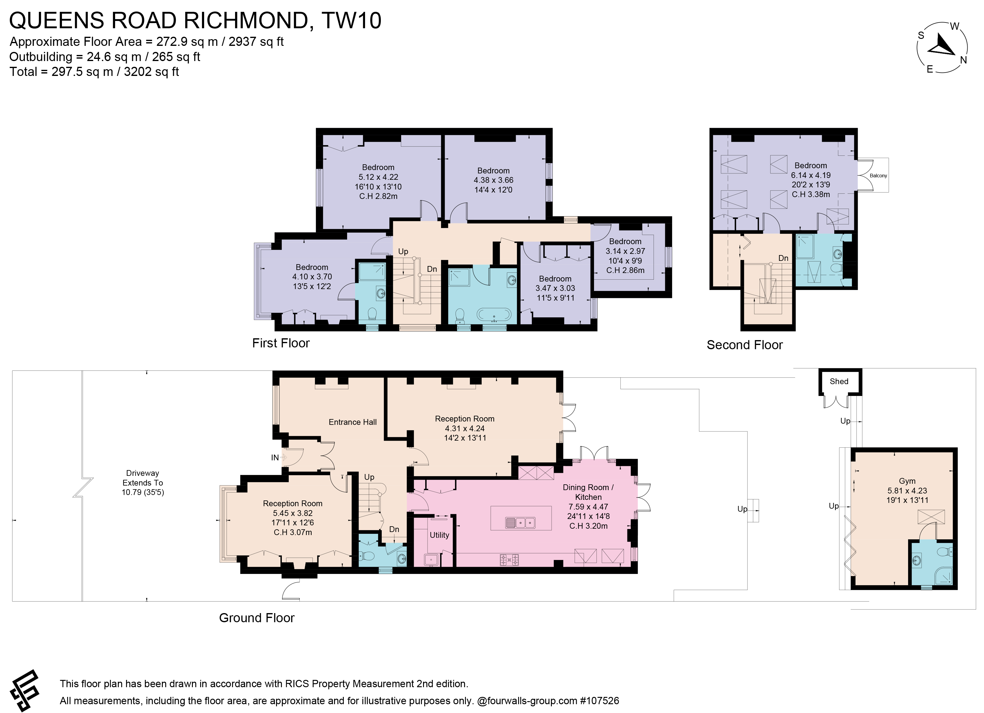 85, Queens Road, Richmond floorplan