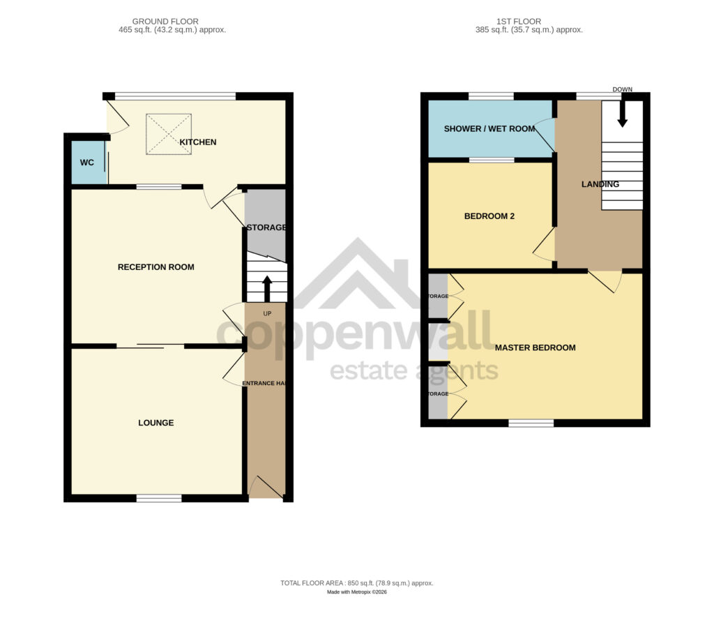 84, Rochdale Road, Bacup floorplan